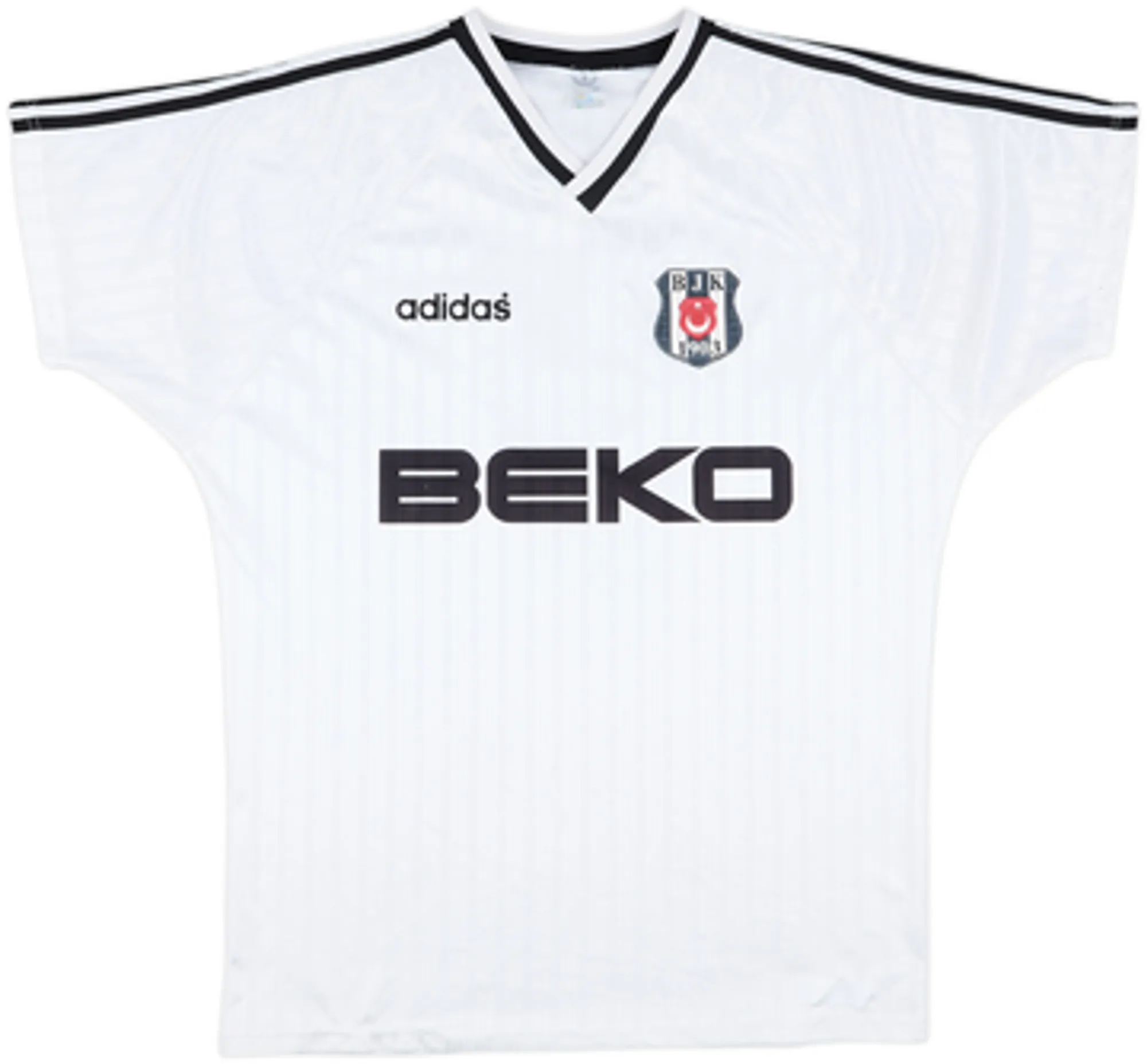 adidas Besiktas Mens SS Home Shirt 1995/96