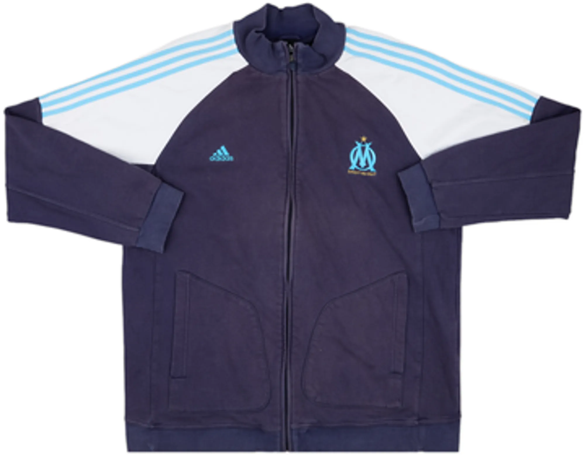 2007-08 Olympique Marseille adidas Track Jacket - 7/10 - (XXL)