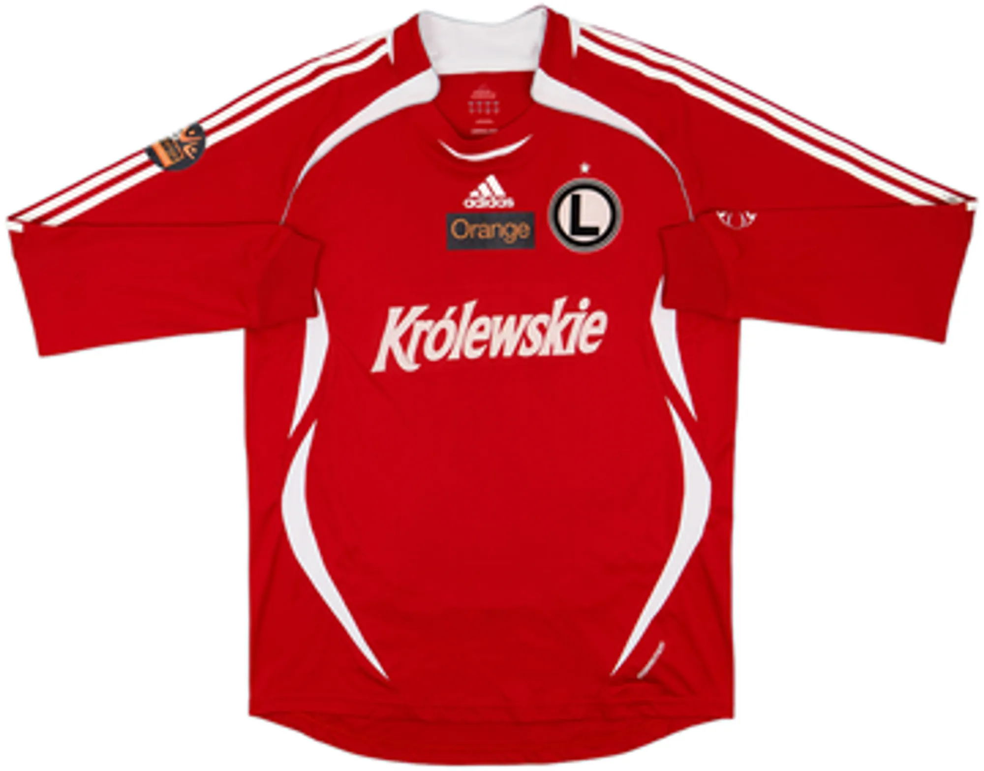 adidas Legia Warsaw Mens LS Player Issue Away Shirt 2006/07