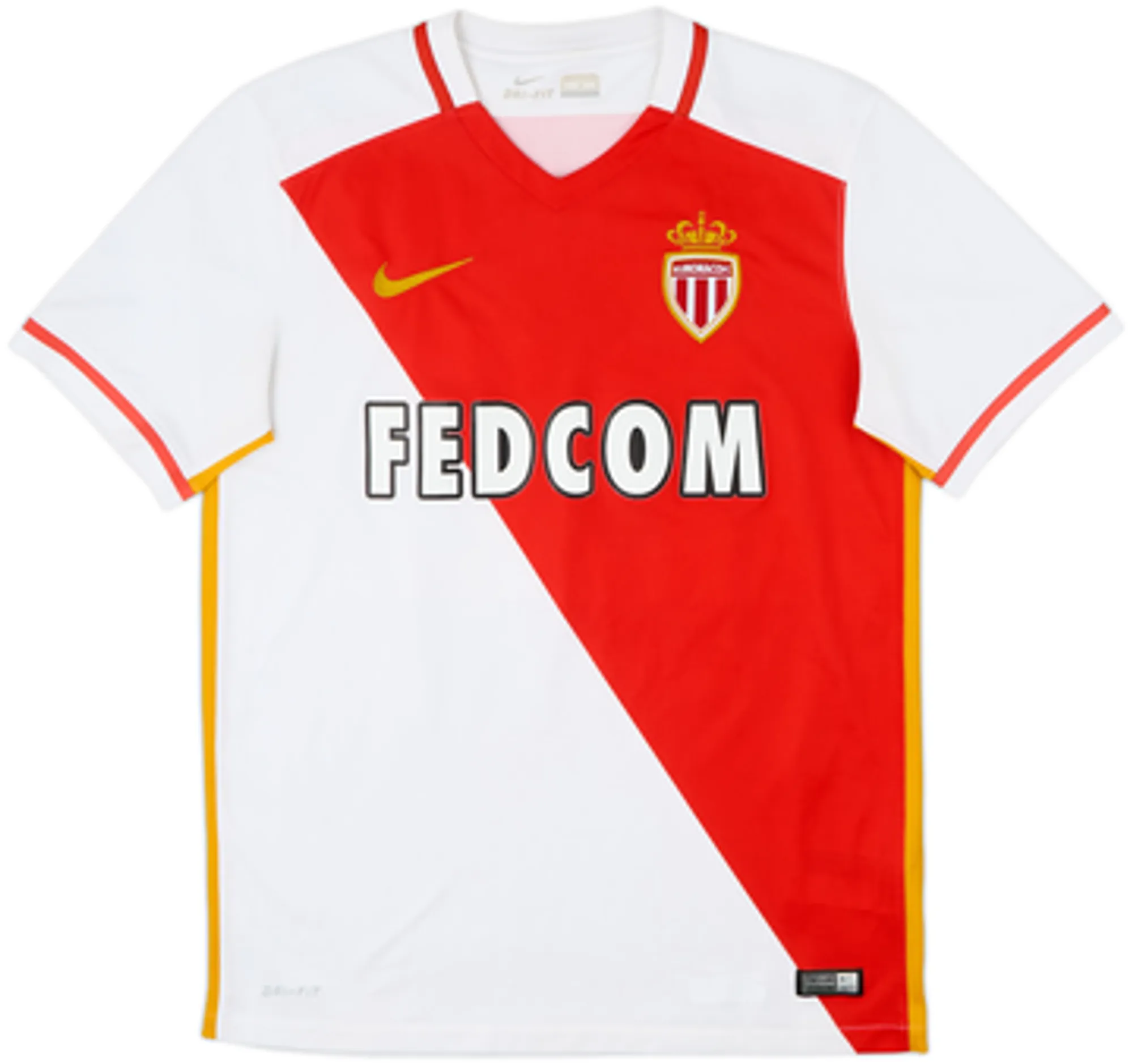 Nike Monaco Mens SS Home Shirt 2015/16