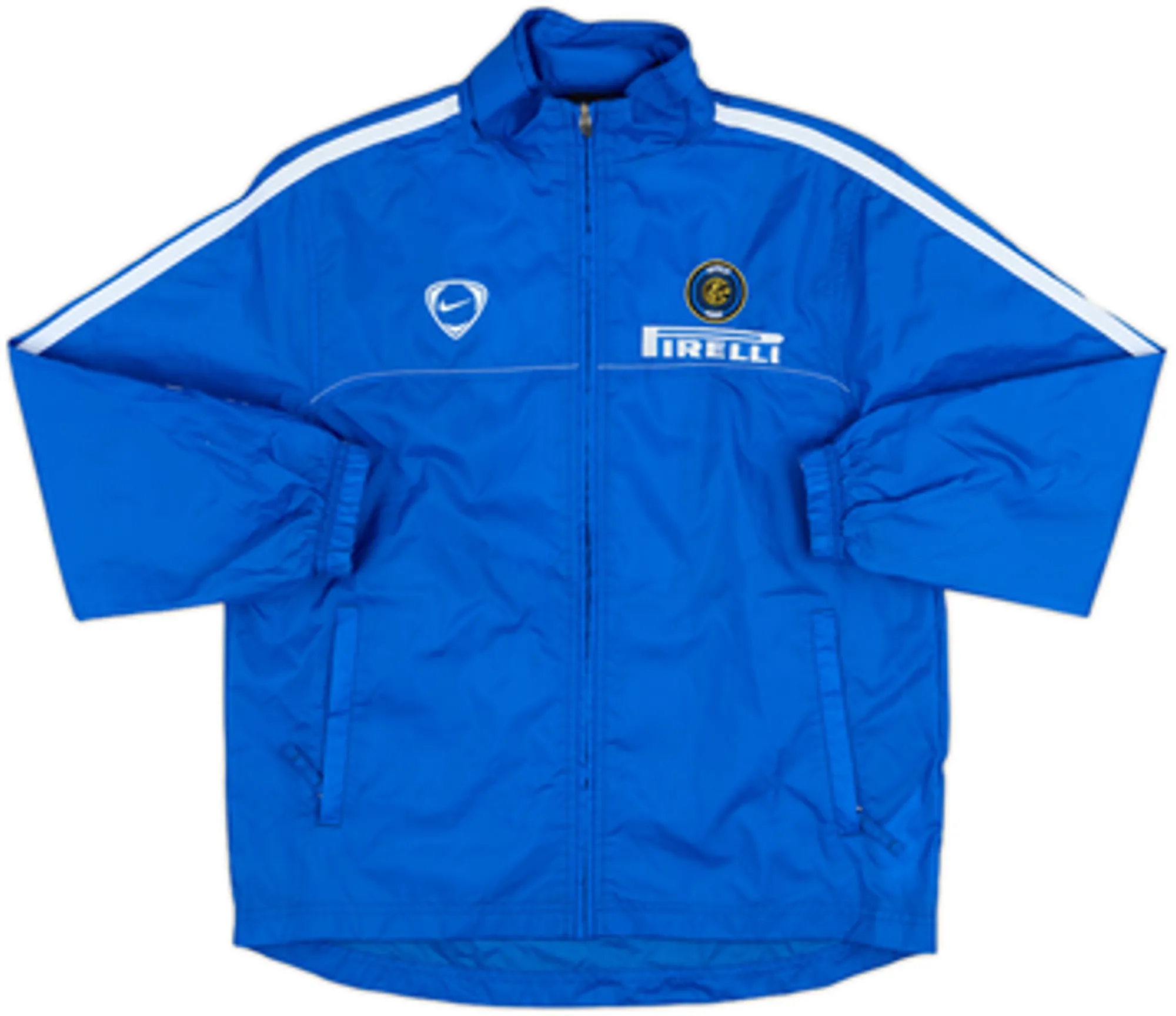 2005-06 Inter Milan Nike Hooded Rain Jacket - 8/10 - (M.Boys)