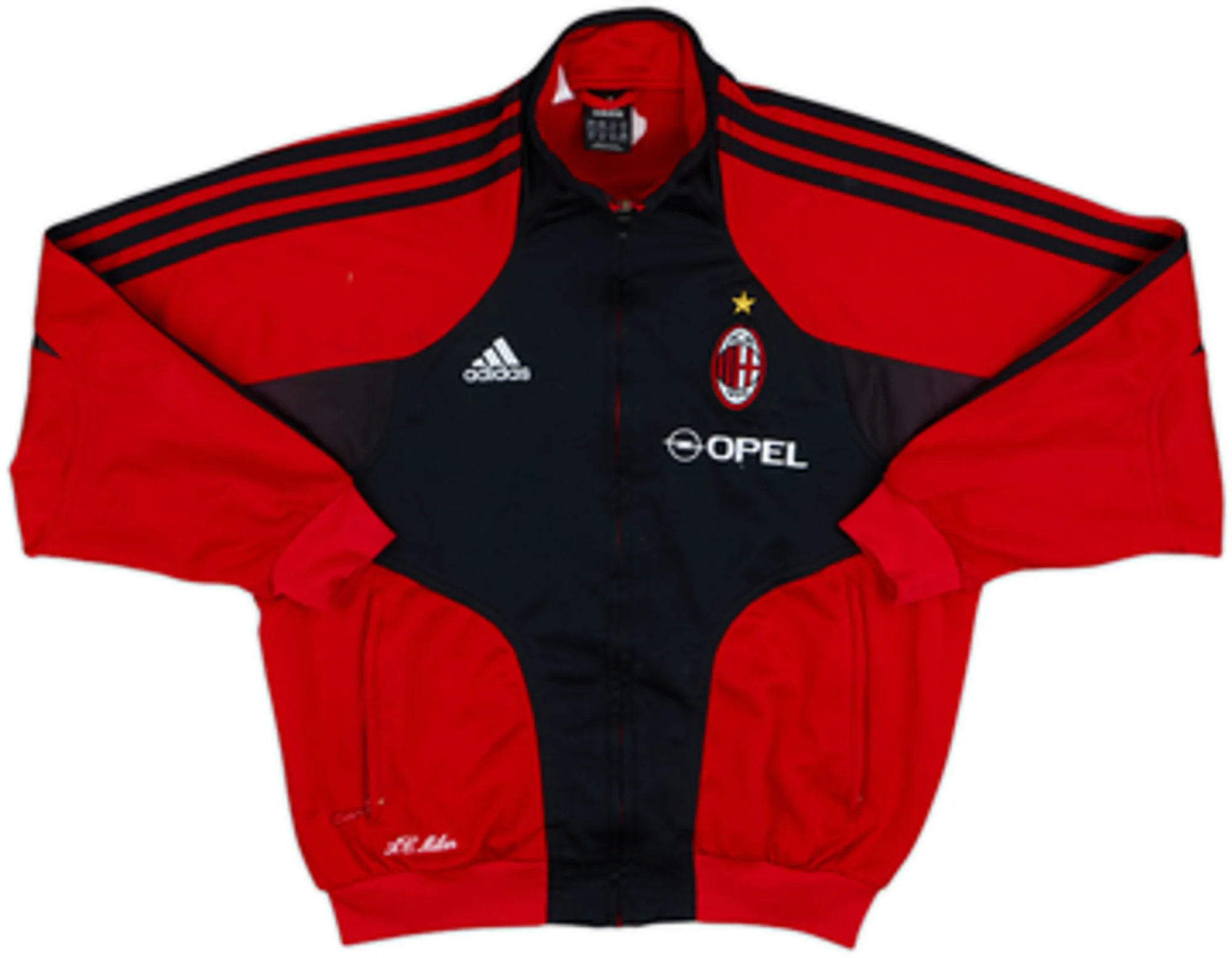 2004-05 AC Milan adidas Track Jacket - 7/10 - (M.Boys)