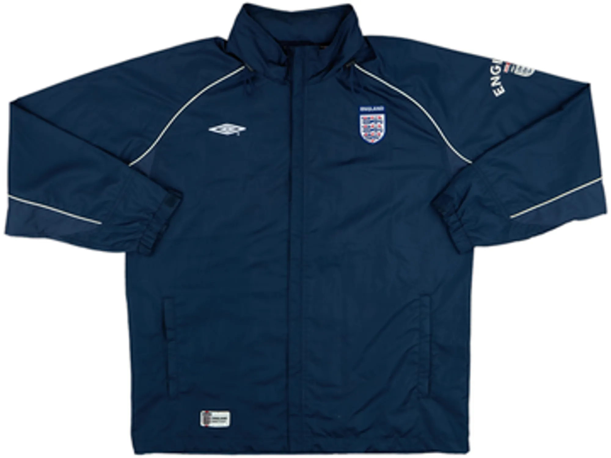 2002-03 England Umbro Hooded Track Jacket - 8/10 - (M)