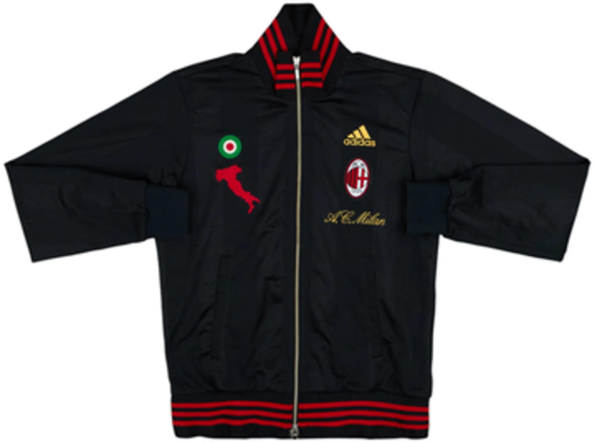 2007-08 AC Milan adidas Track Jacket - 8/10 - (M)