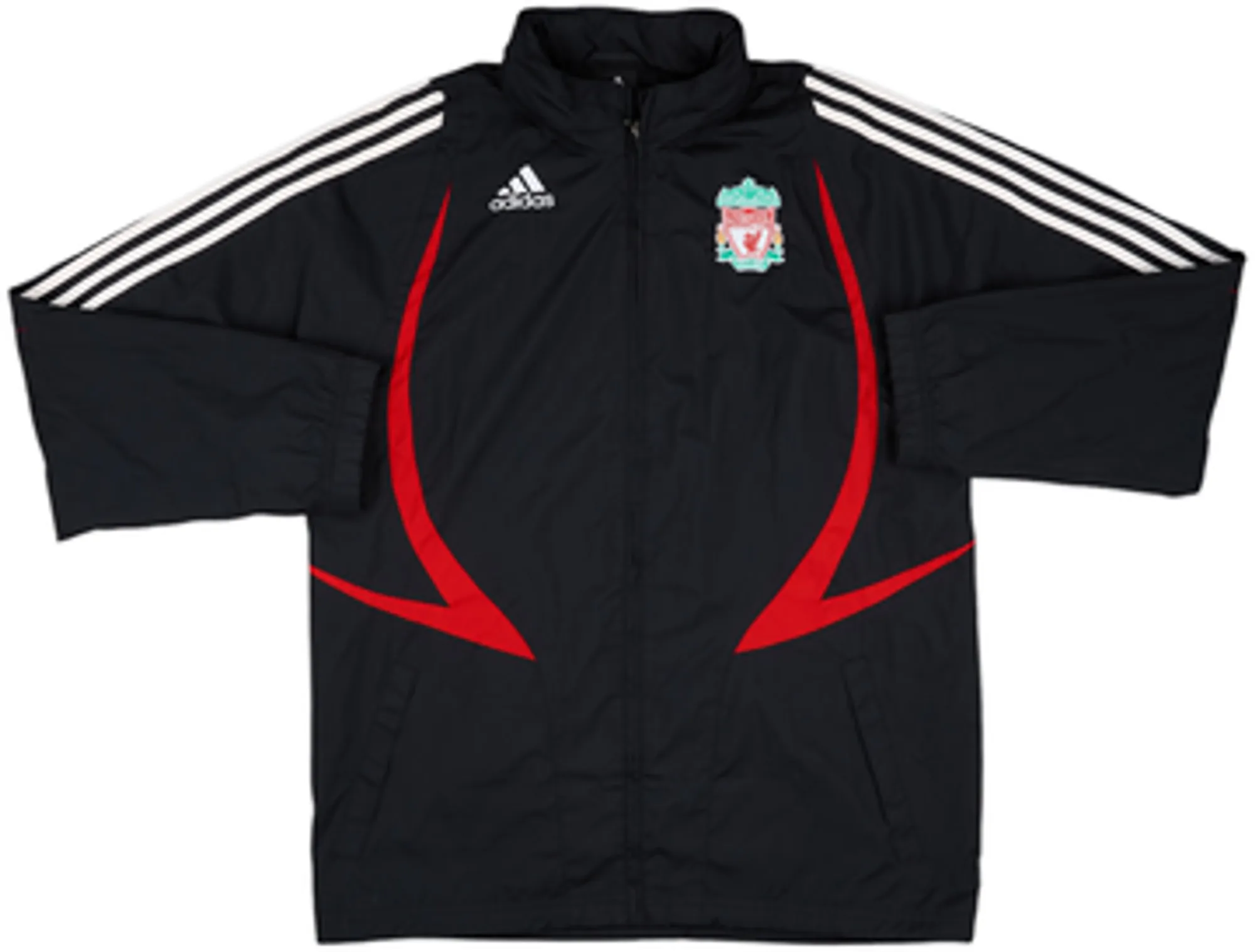 2007-08 Liverpool adidas Hooded Track Jacket - 7/10 - (M)