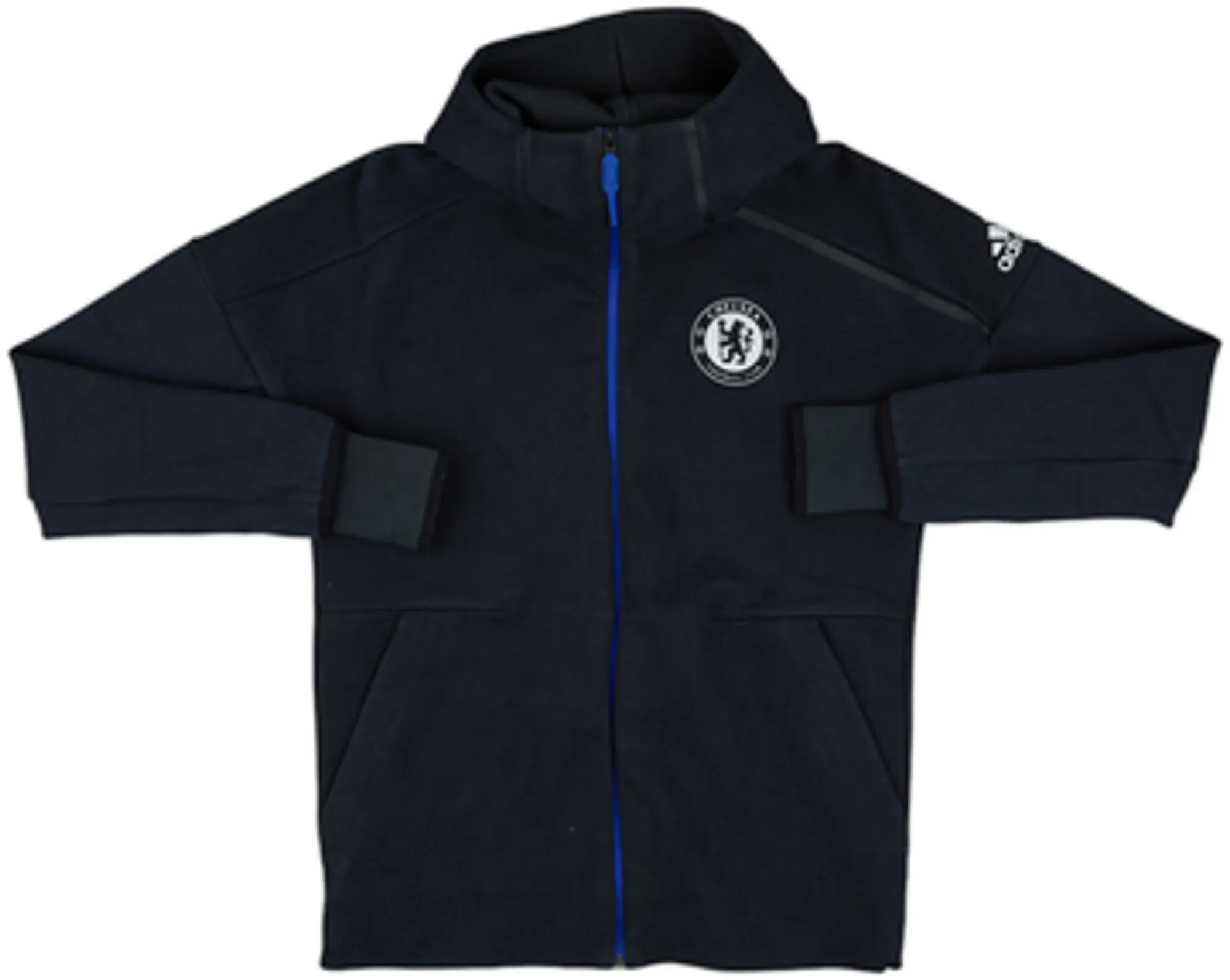 2016-17 Chelsea adidas Hooded Track Jacket - 8/10 - (M)