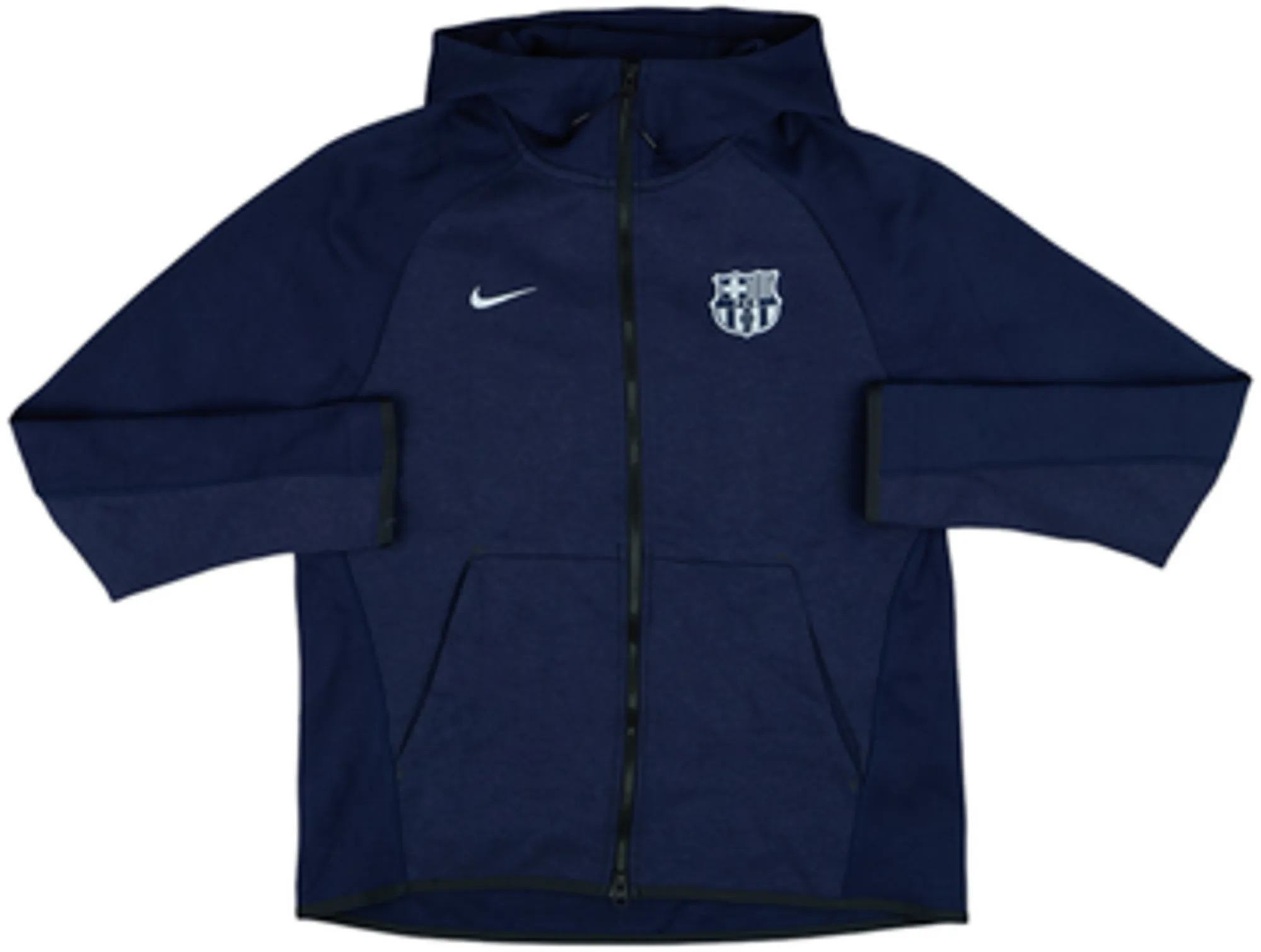 2018-19 Barcelona Nike Hooded Track Jacket - 9/10 - (M)