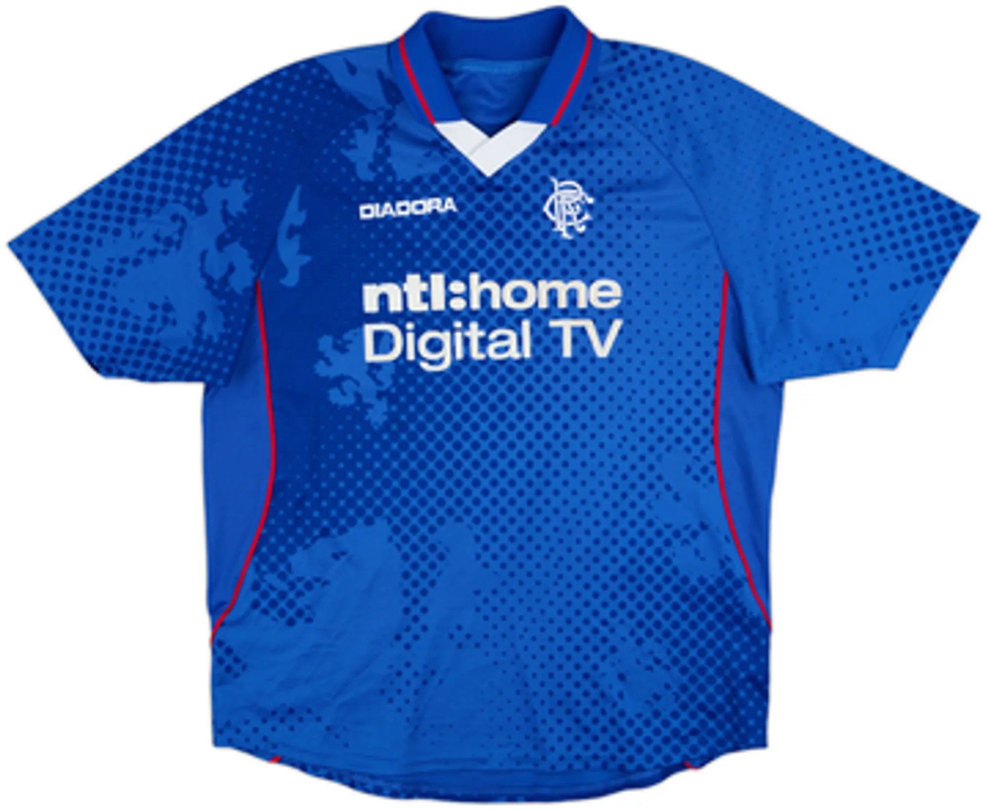 Diadora Rangers Mens SS Home Shirt 2002/03