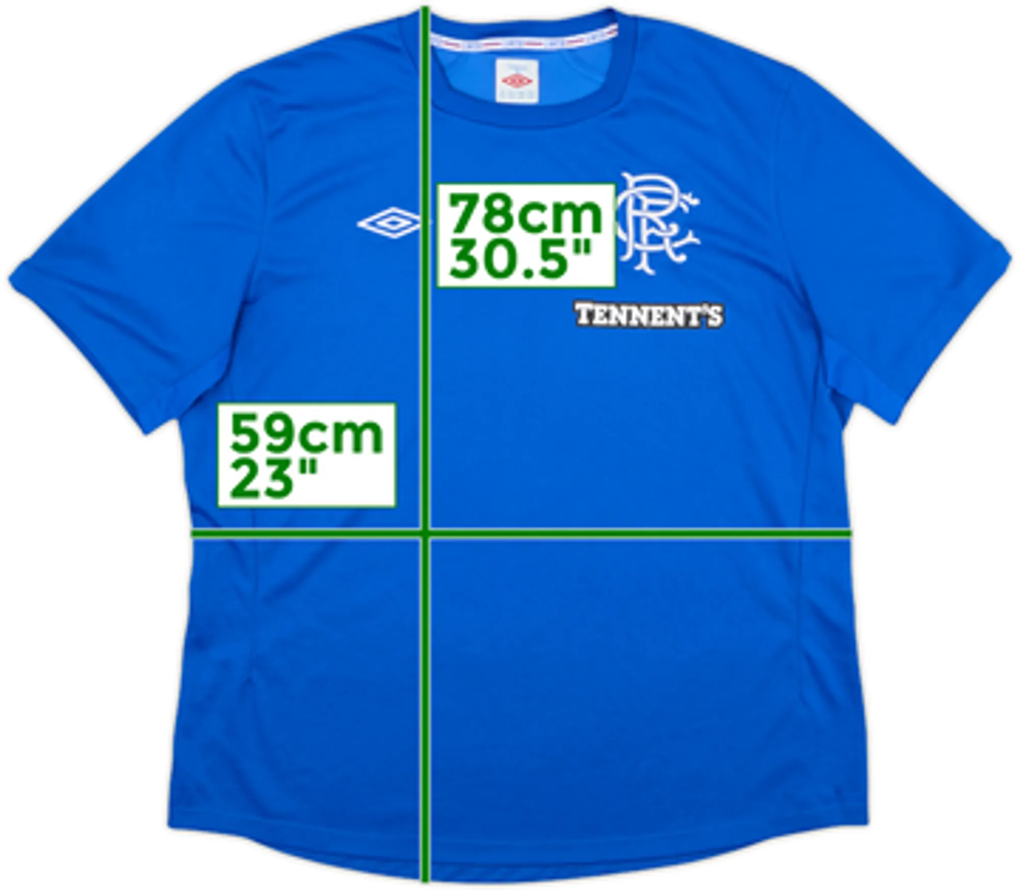 Umbro Rangers Mens SS Home Shirt 2012/13