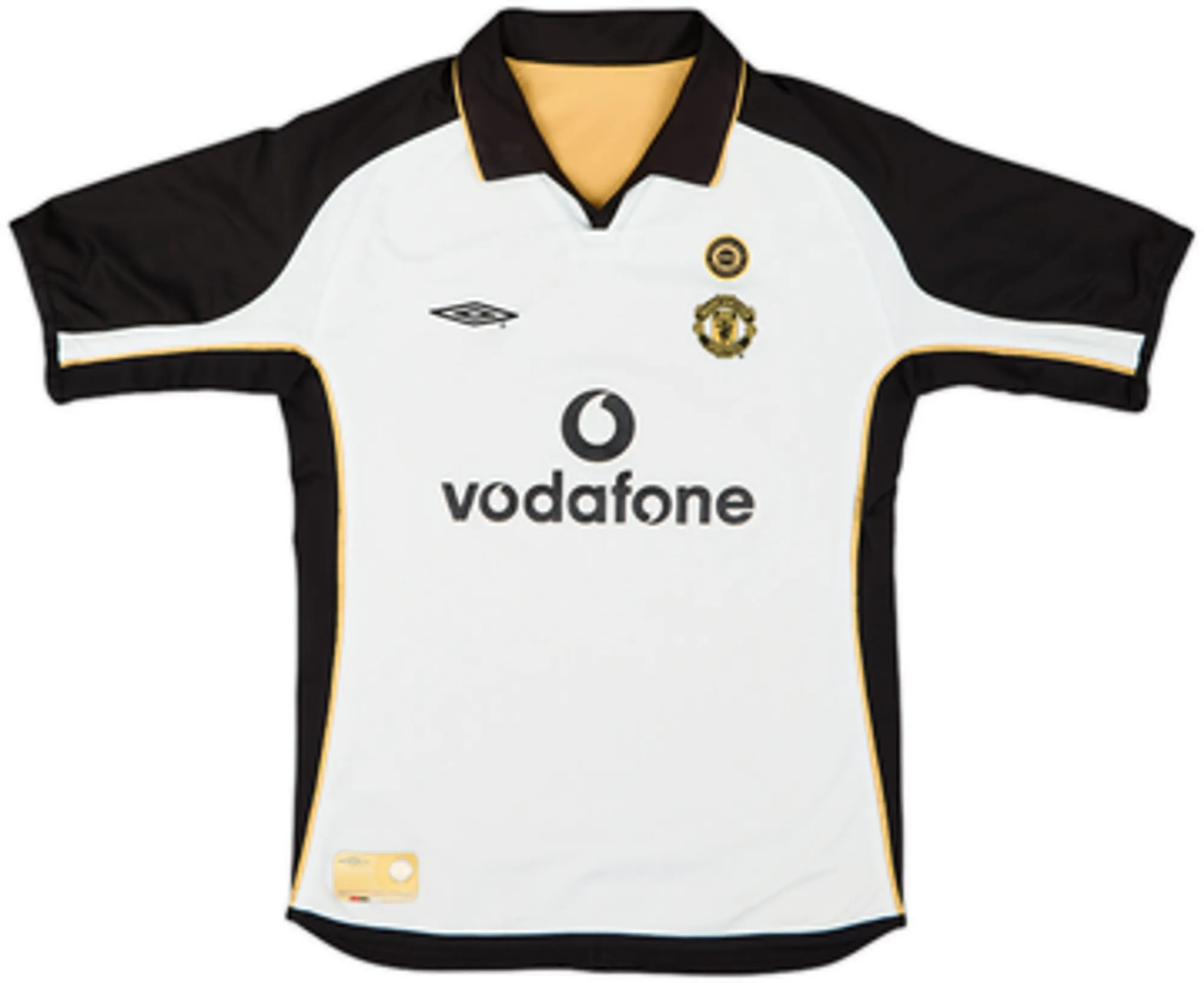 Umbro Manchester United Boys SS Away Shirt 2001/02