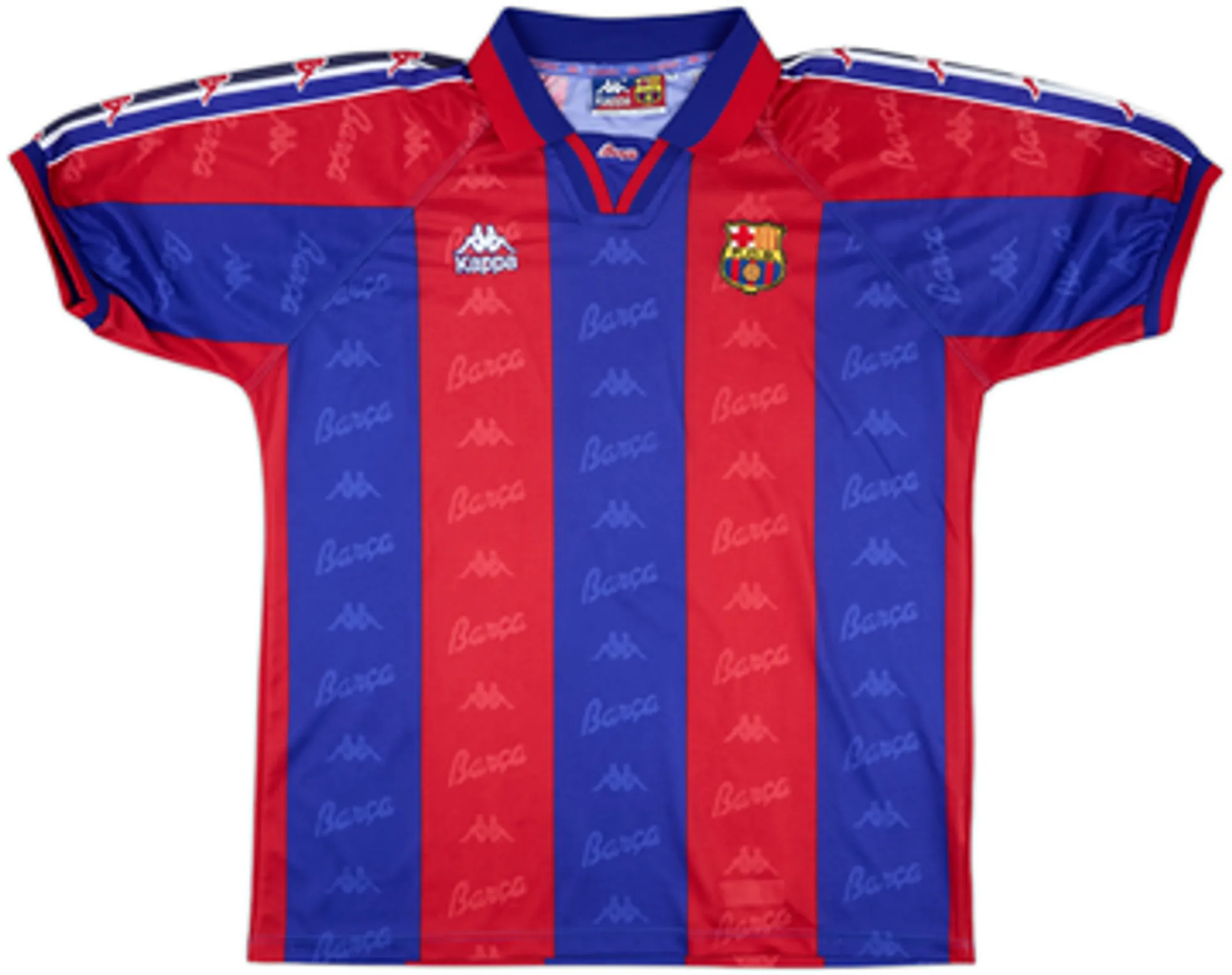 Kappa Barcelona Mens SS Home Shirt 1995/97