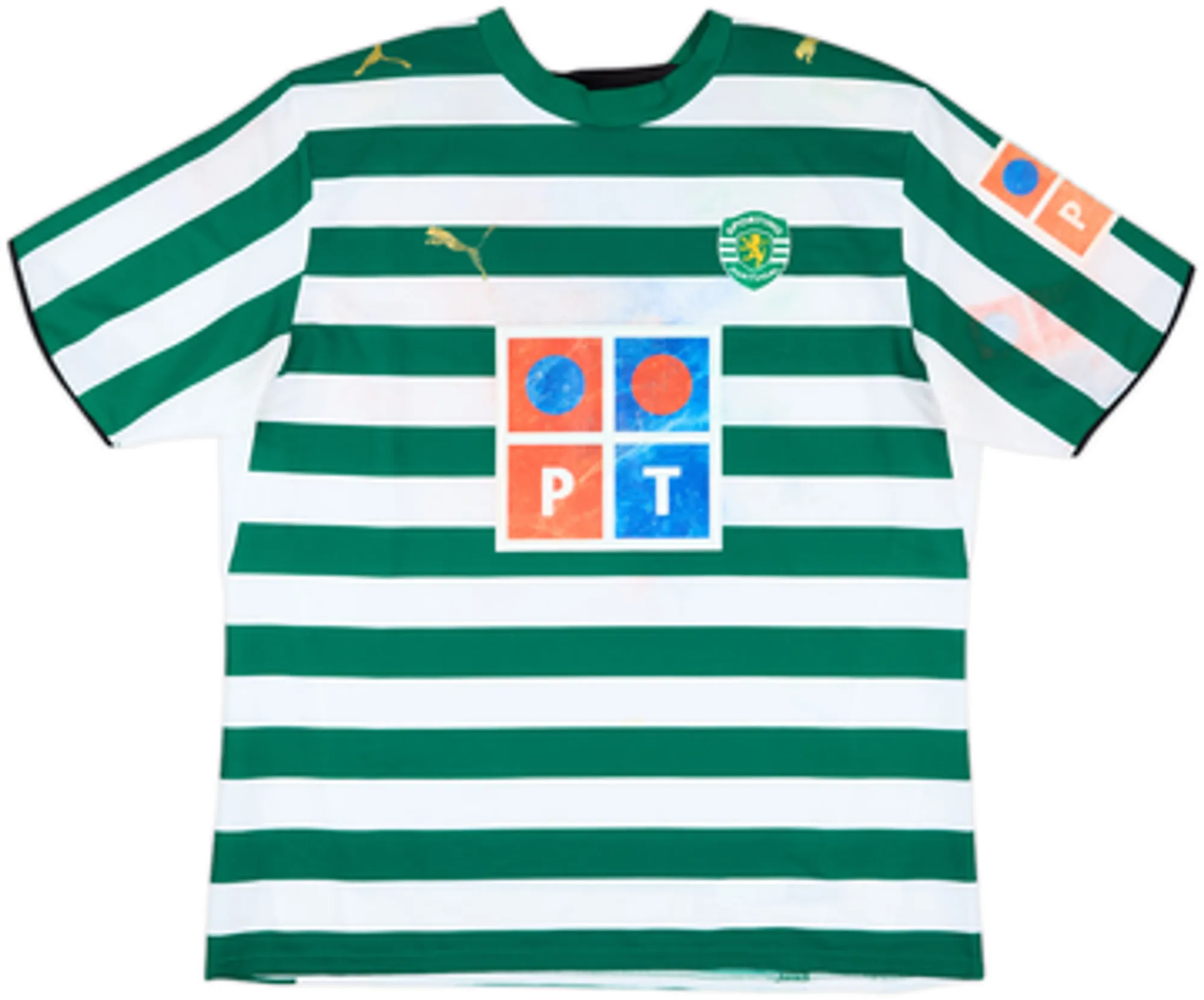 Puma Sporting Lisbon Mens SS Home Shirt 2006/07