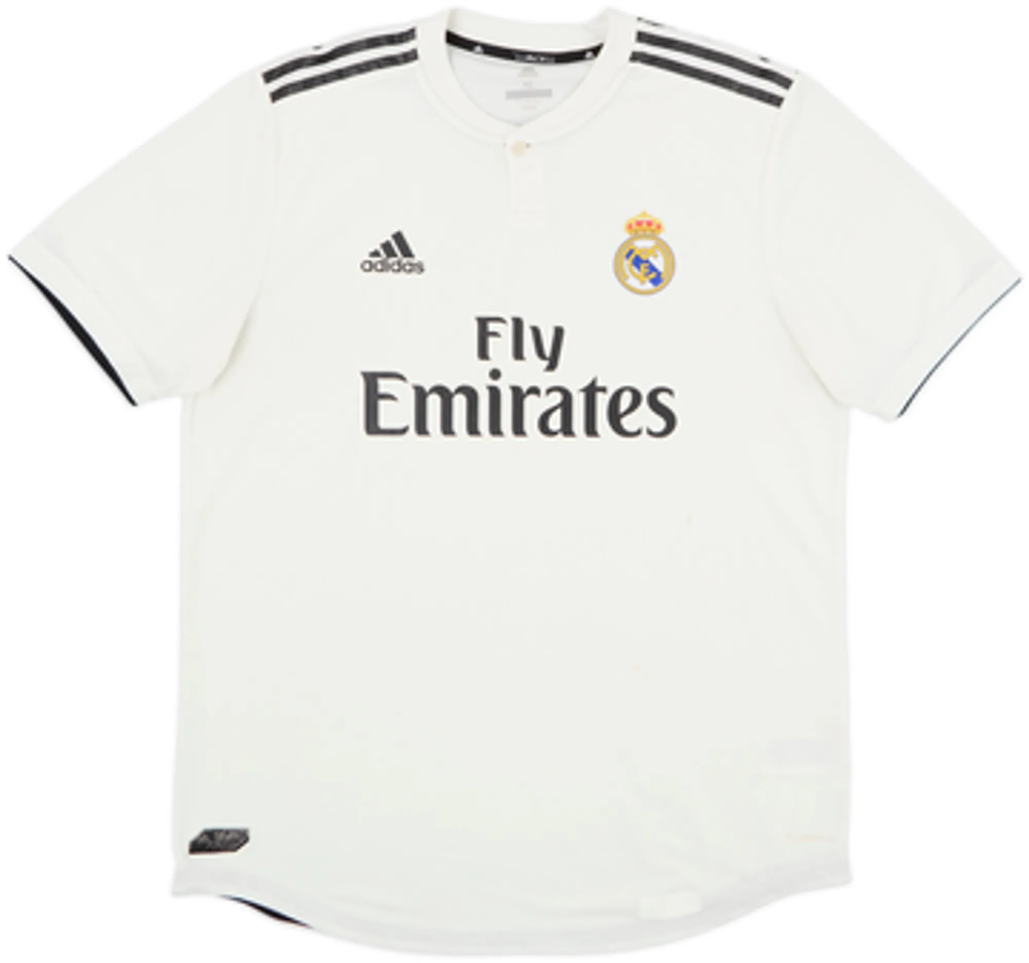 adidas Real Madrid Mens SS Player Issue Home Shirt 2018/19