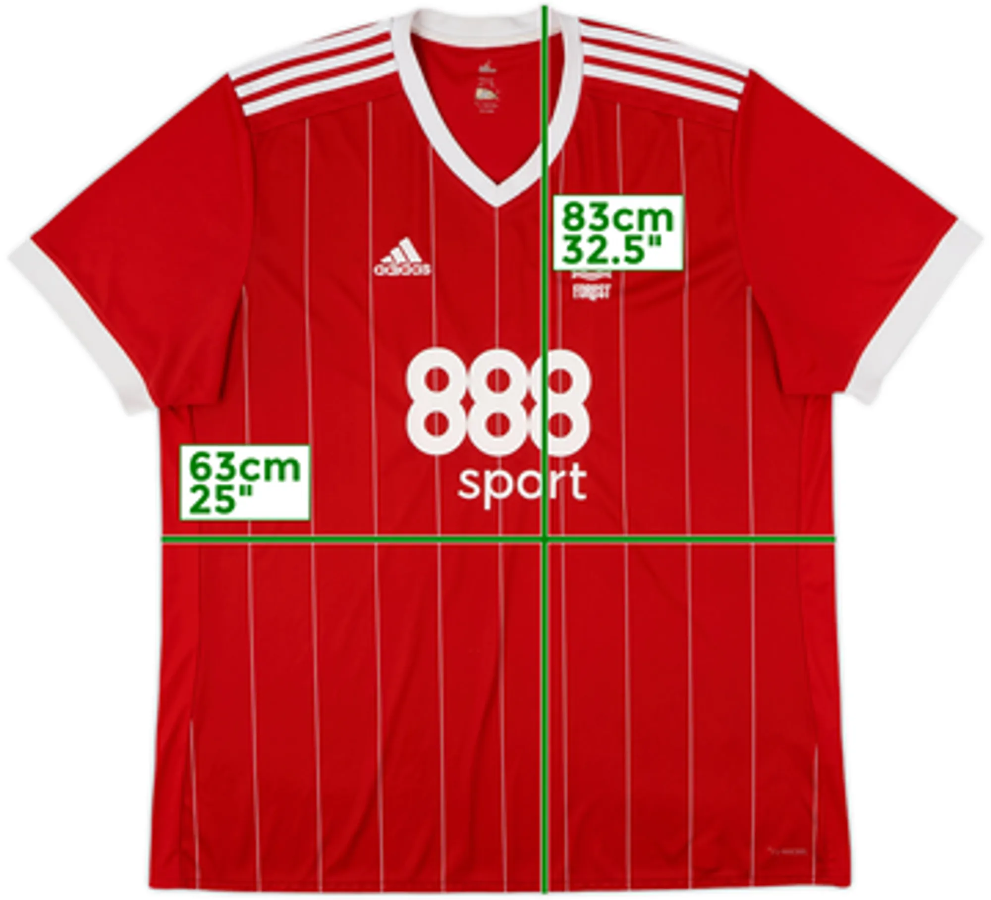 adidas Nottingham Forest Mens SS Home Shirt 2017/18