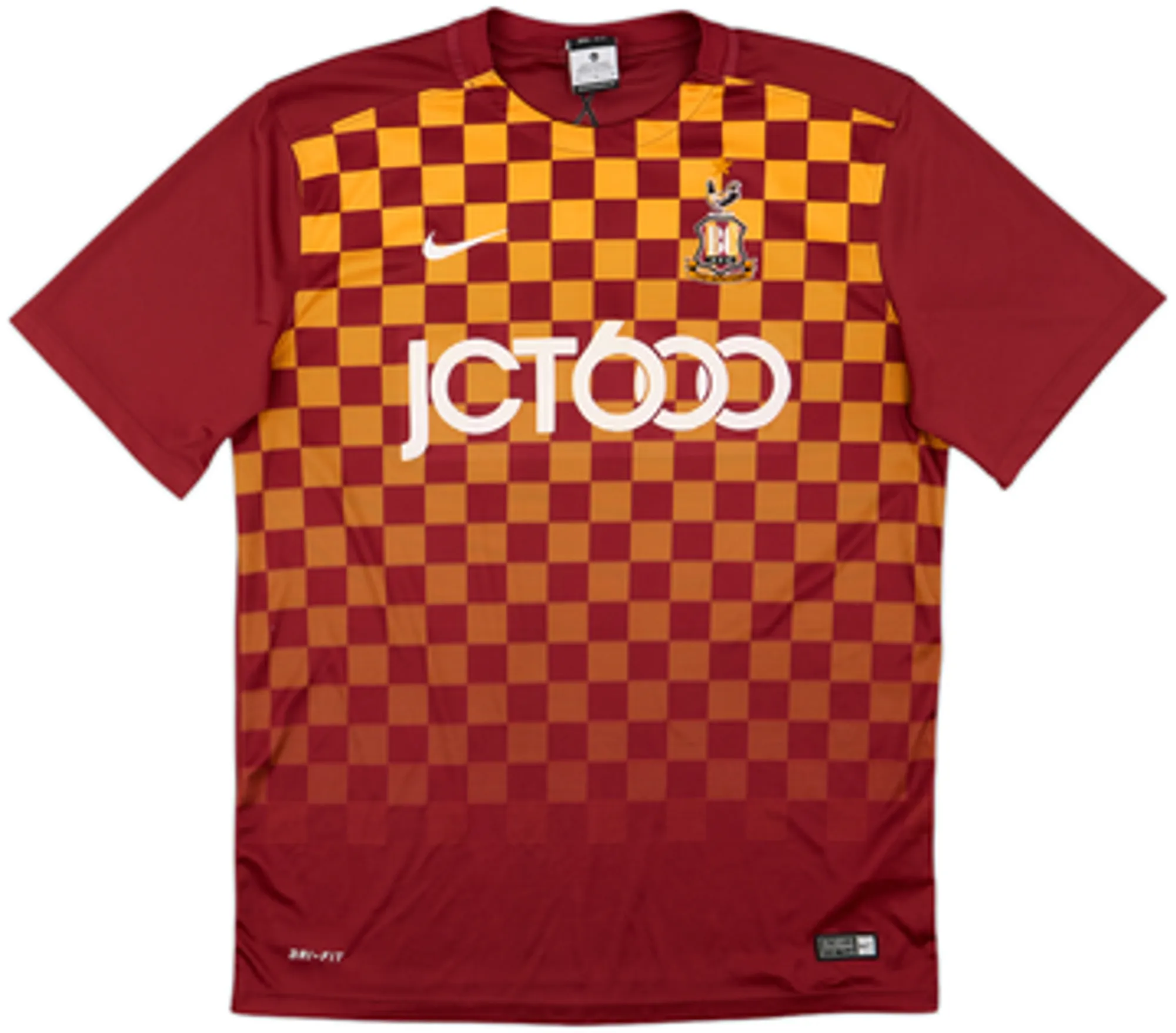 Nike Bradford City Mens SS Home Shirt 2015/16