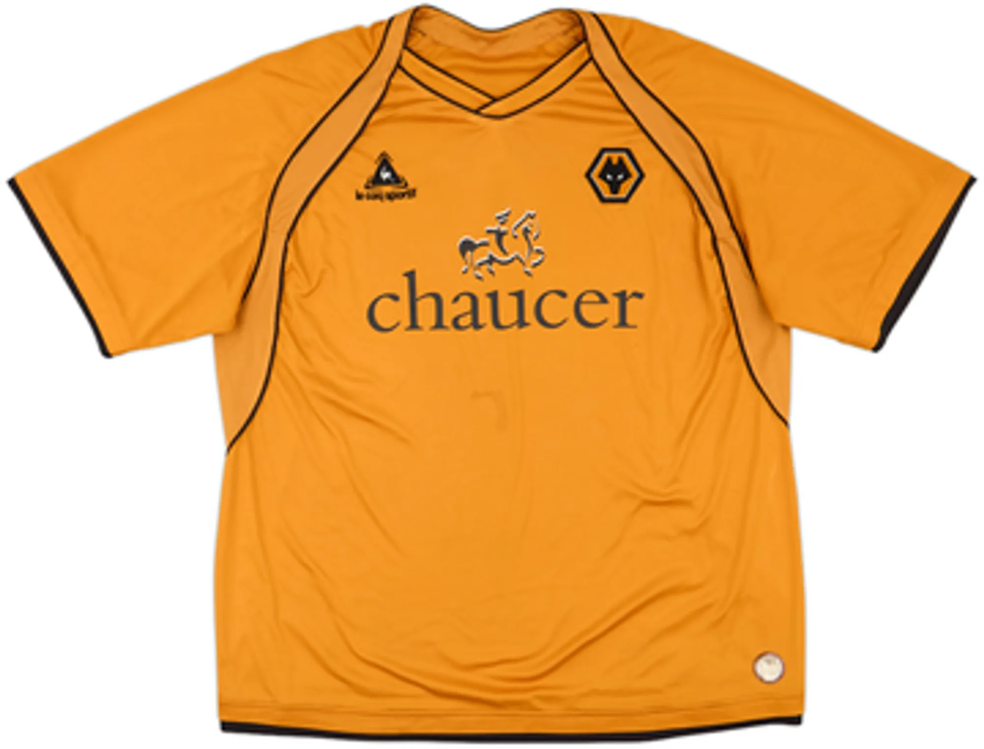 LeCoqSportif Wolverhampton Wanderers Mens SS Home Shirt 2006/08