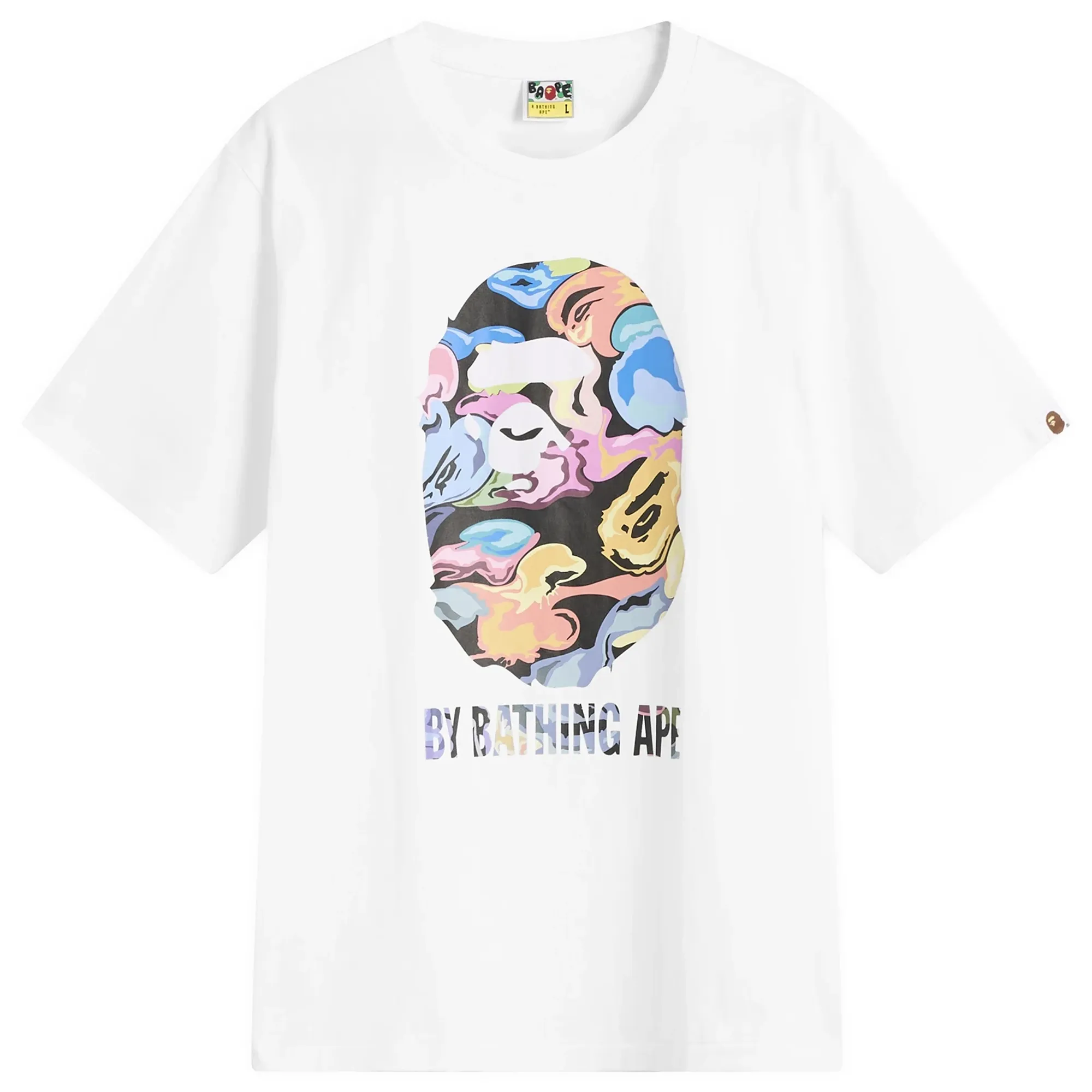 A Bathing Ape Men's Art Camo By Bathing Ape T-Shirt White