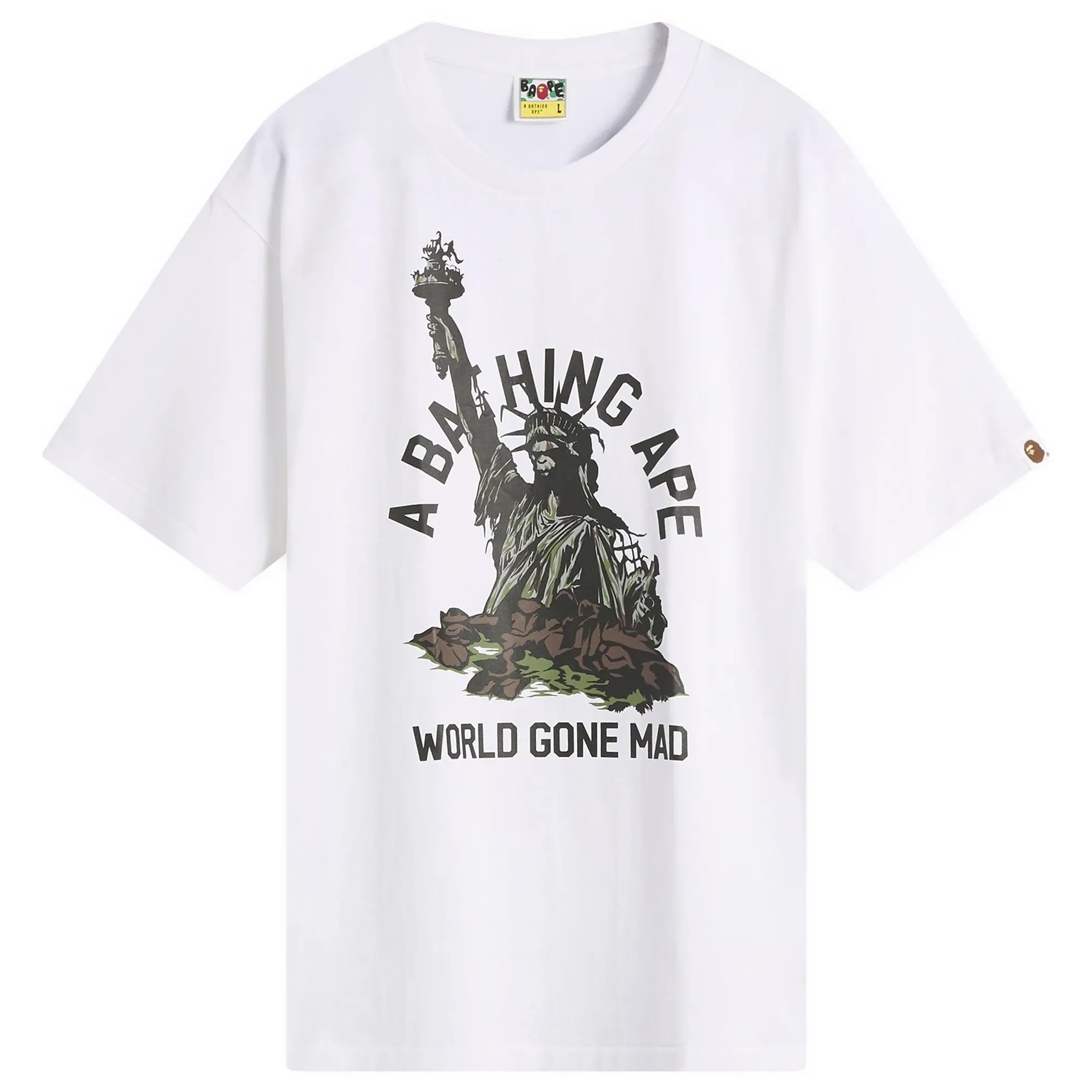 A Bathing Ape Men's Statue Of Liberty T-Shirt White