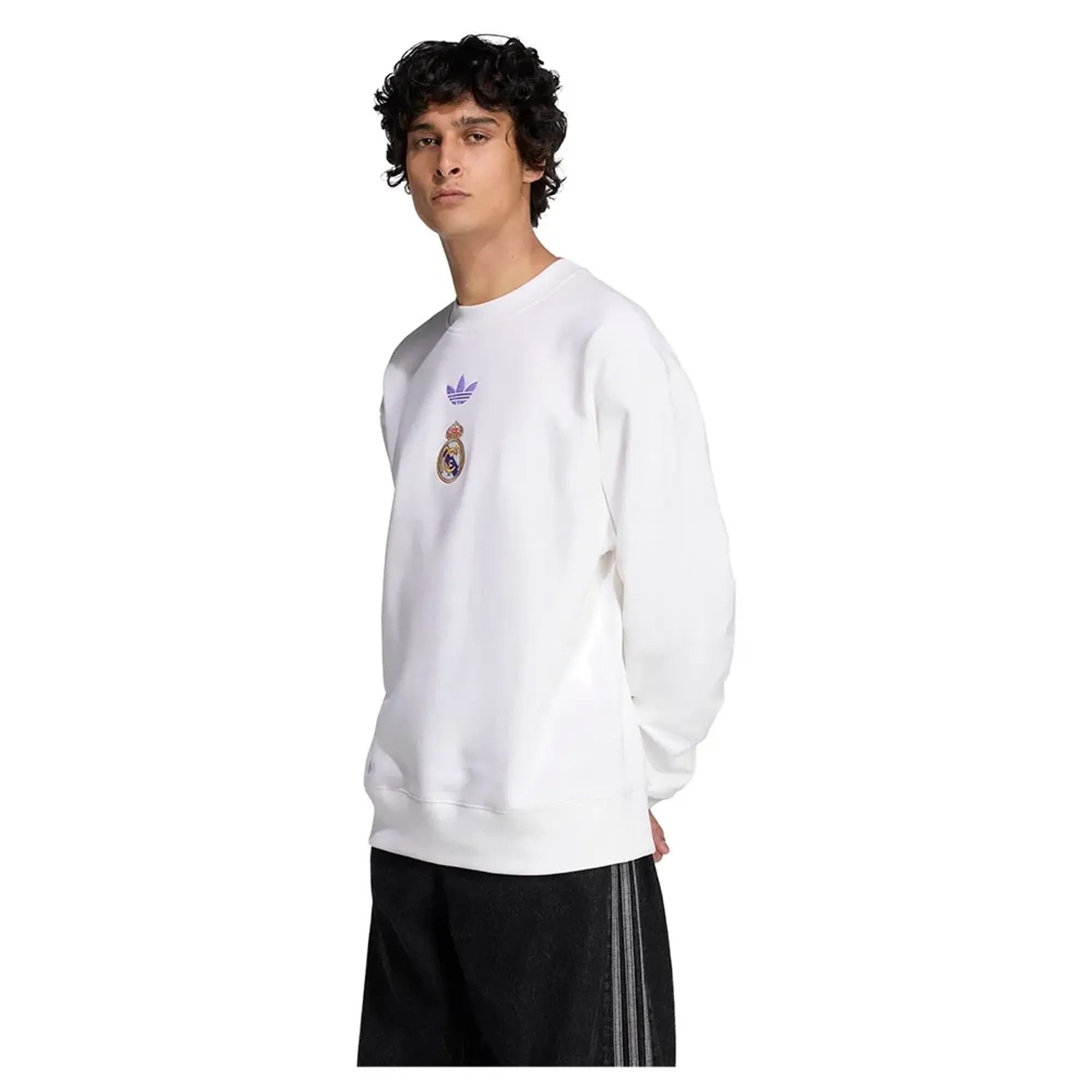 adidas Real Madrid 25 26 Lifestyler Crew Shirt