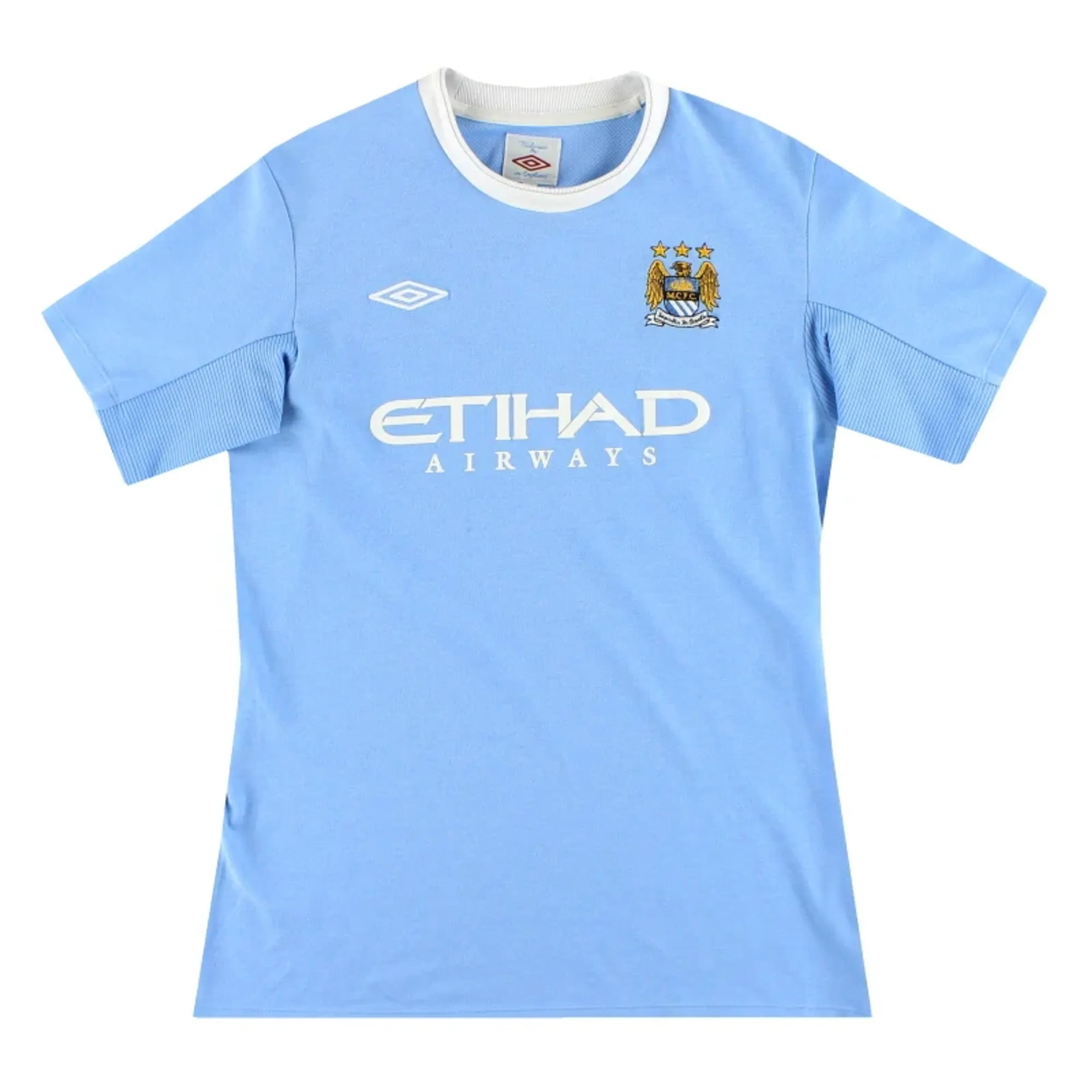 2009-10 Manchester City Umbro Home Shirt Womens's 10 - Manchester City / Excellent 