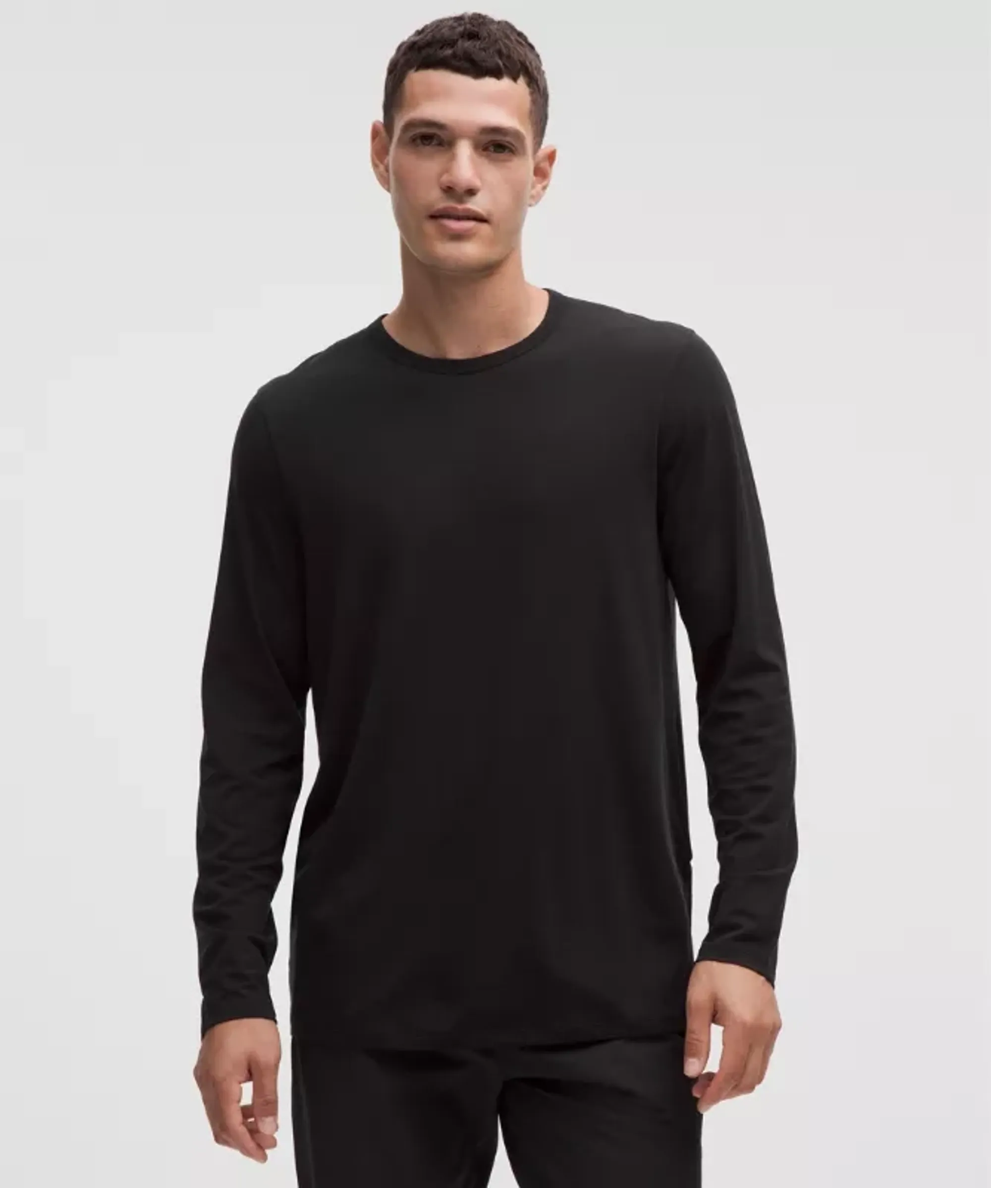 lululemon – Men's Mile Maker Merino Long-Sleeve Shirt – Color Black – Size Large