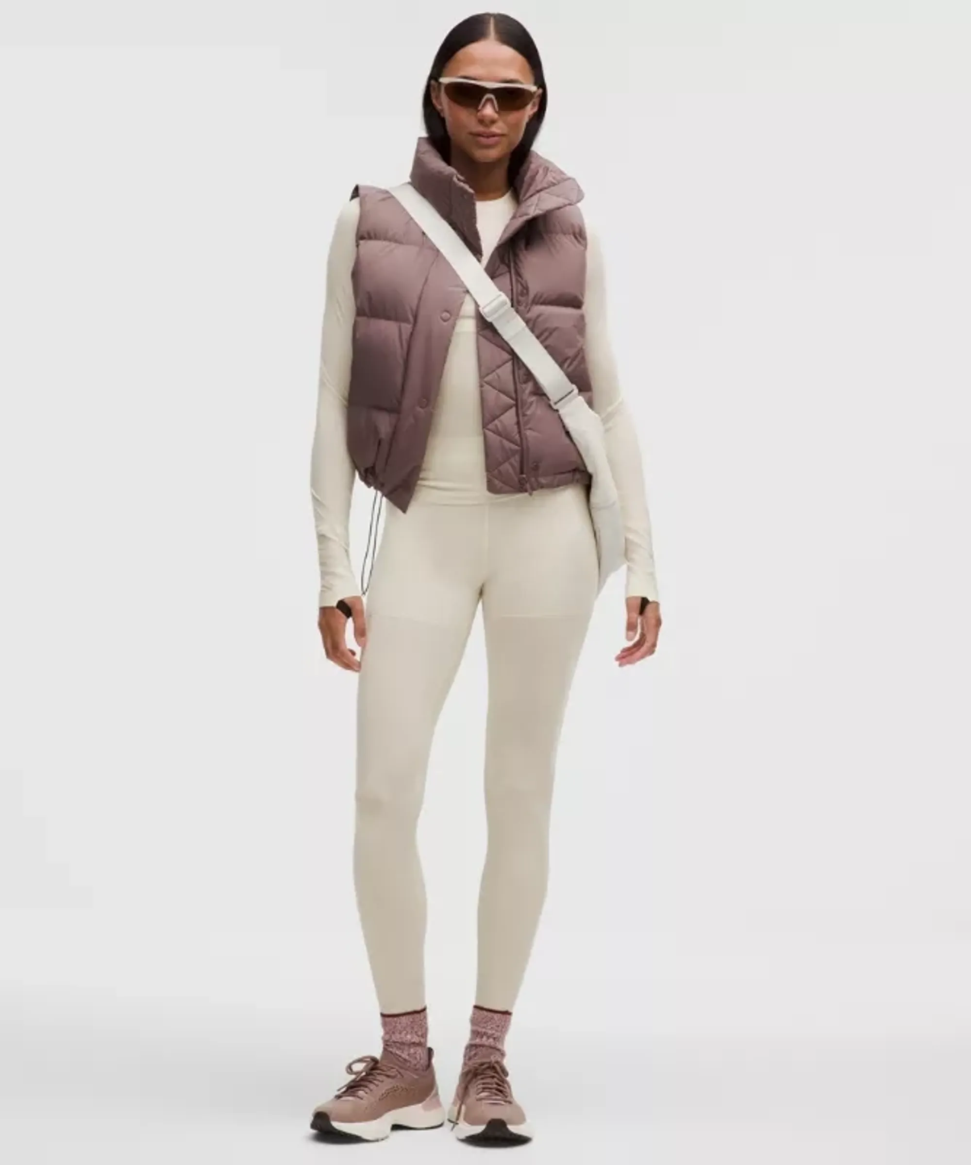 lululemon – Women's Base Layer Tight Leggings – 28" – Color Black/White – Size Large