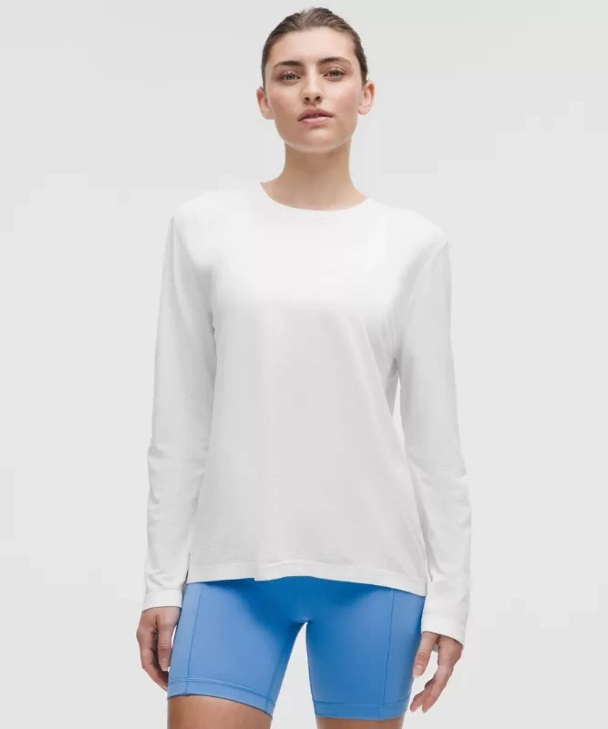 lululemon – Women's Swiftly Relaxed Long-Sleeve Shirt Fit – Color White – Size 0