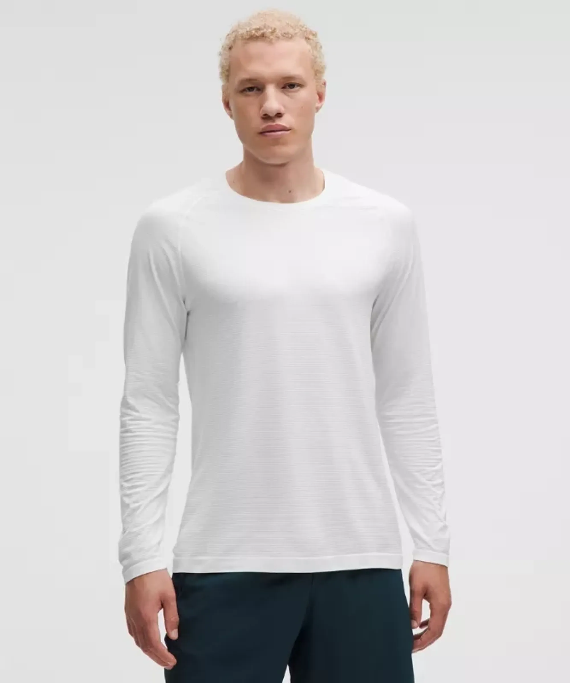 lululemon – Men's Metal Vent Tech Long-Sleeve Shirt – Color White – Size Large