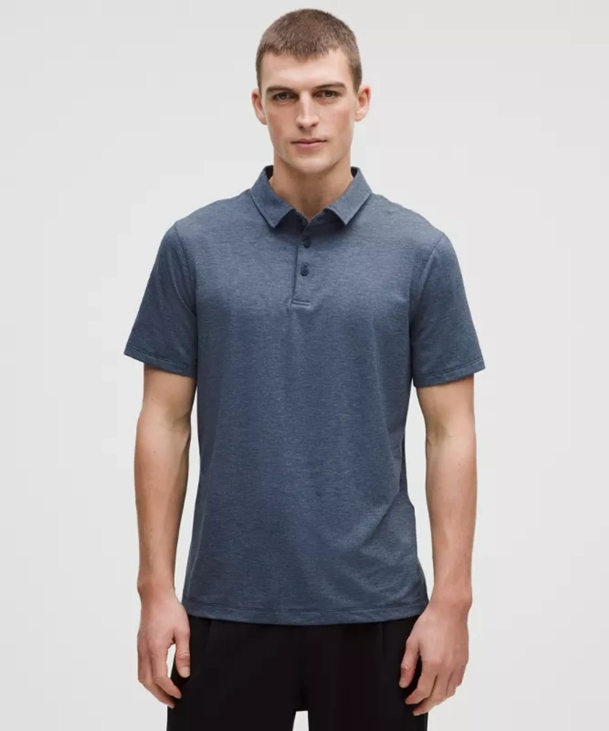 lululemon – Men's Evolution Short-Sleeve Polo Shirt – Color Blue – Size Large