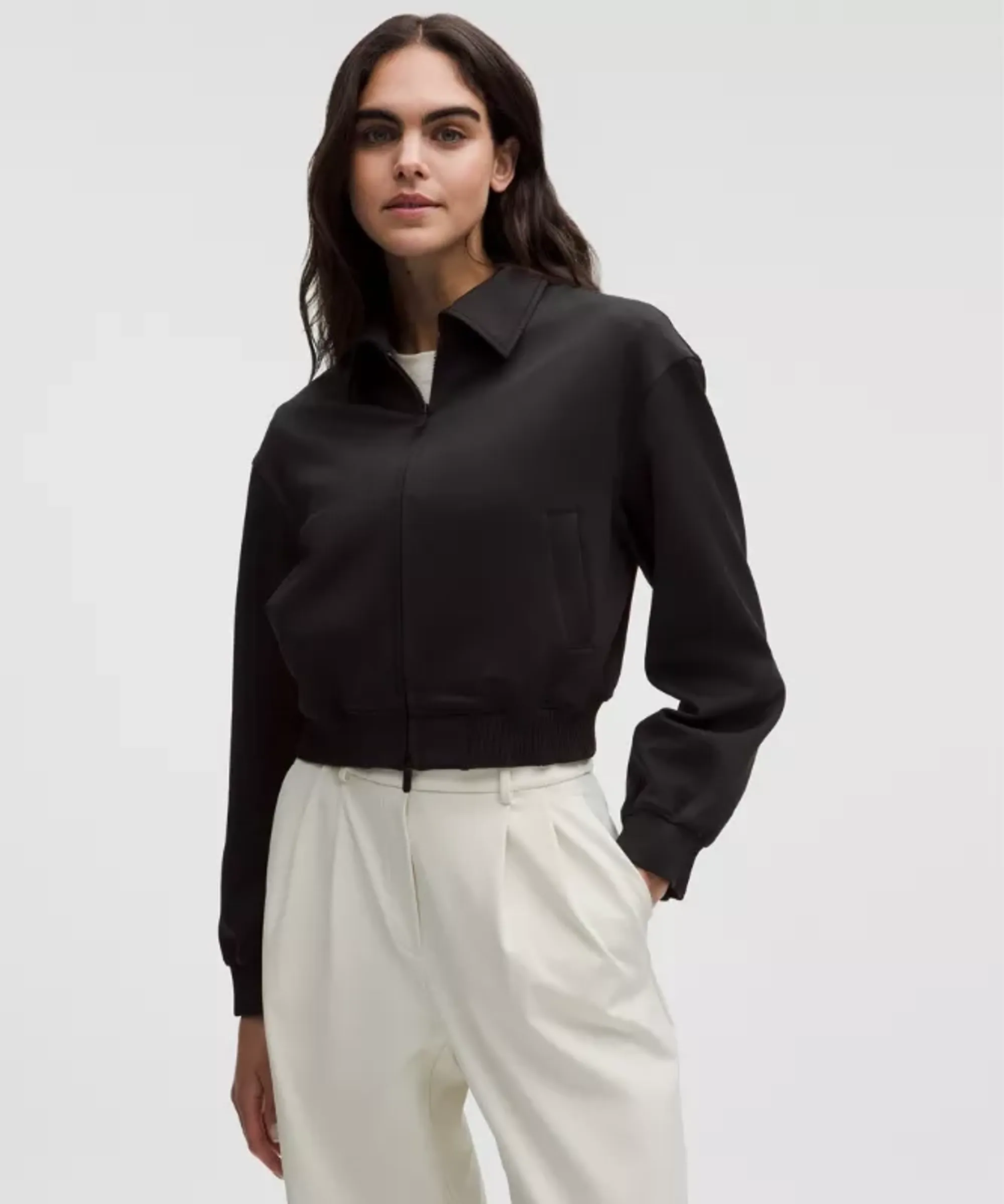 lululemon – Women's Daydrift Bomber Jacket – Color Black – Size Large