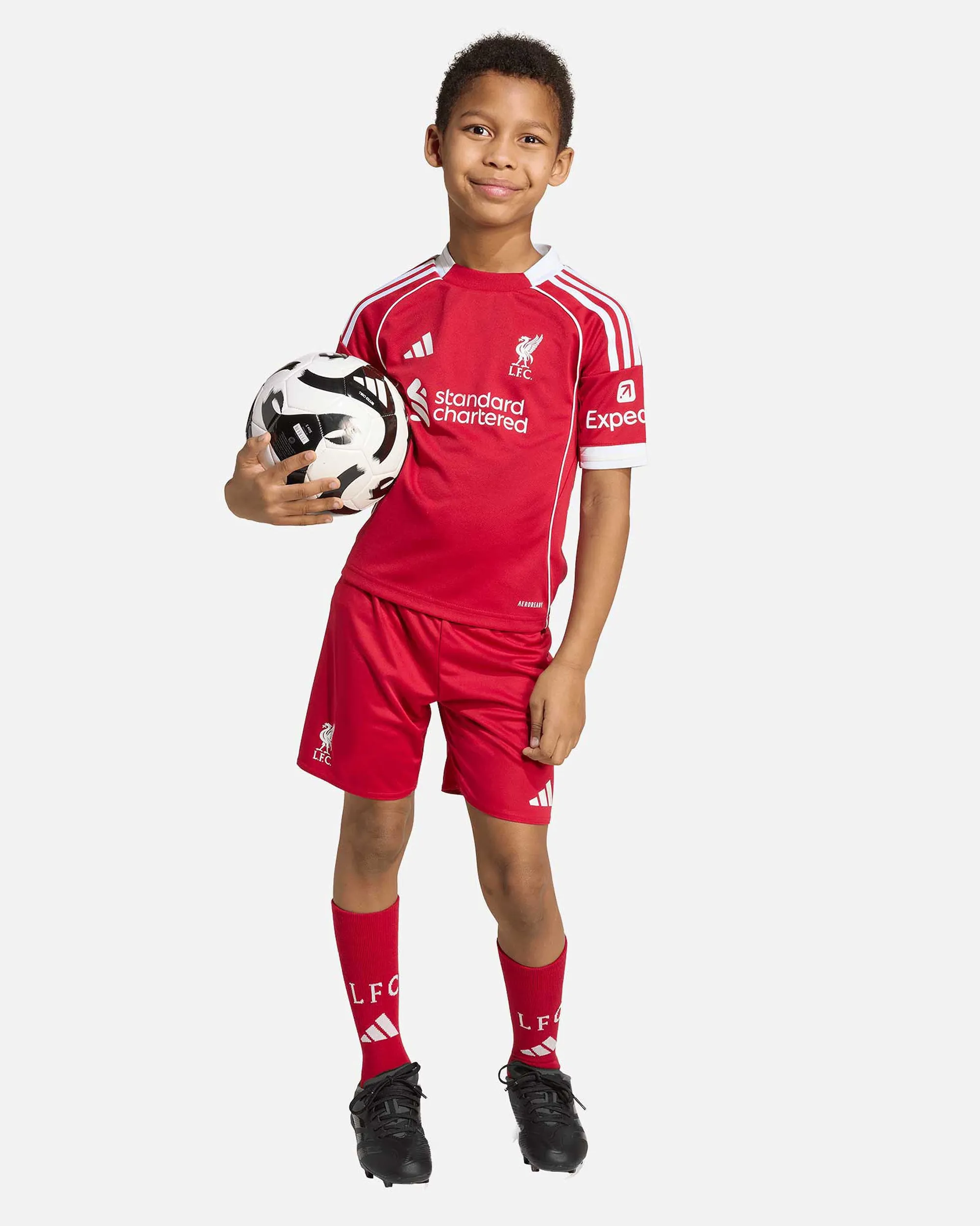 Adidas Liverpool Fc 25/26 Home Mini Kit Unisex Jerseys/Replicas - Red