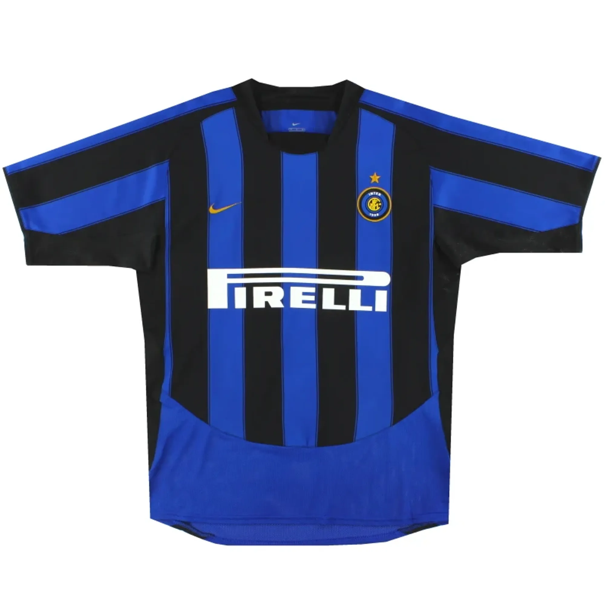 2003-04 Inter Nike Inter Milan Home Shirt L - Inter Milan / Very Good 