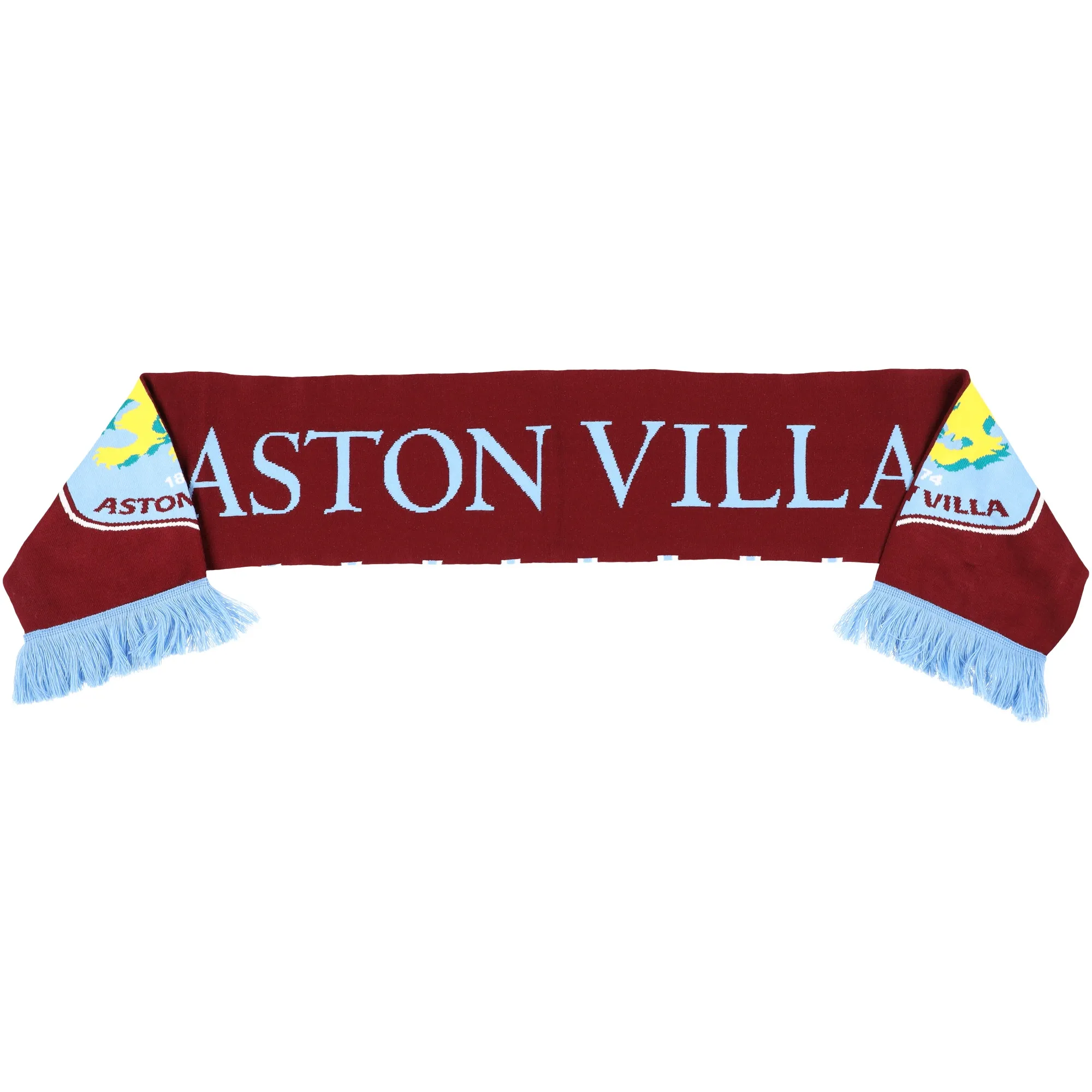 Aston Villa Large Crest Scarf - Claret - Unisex