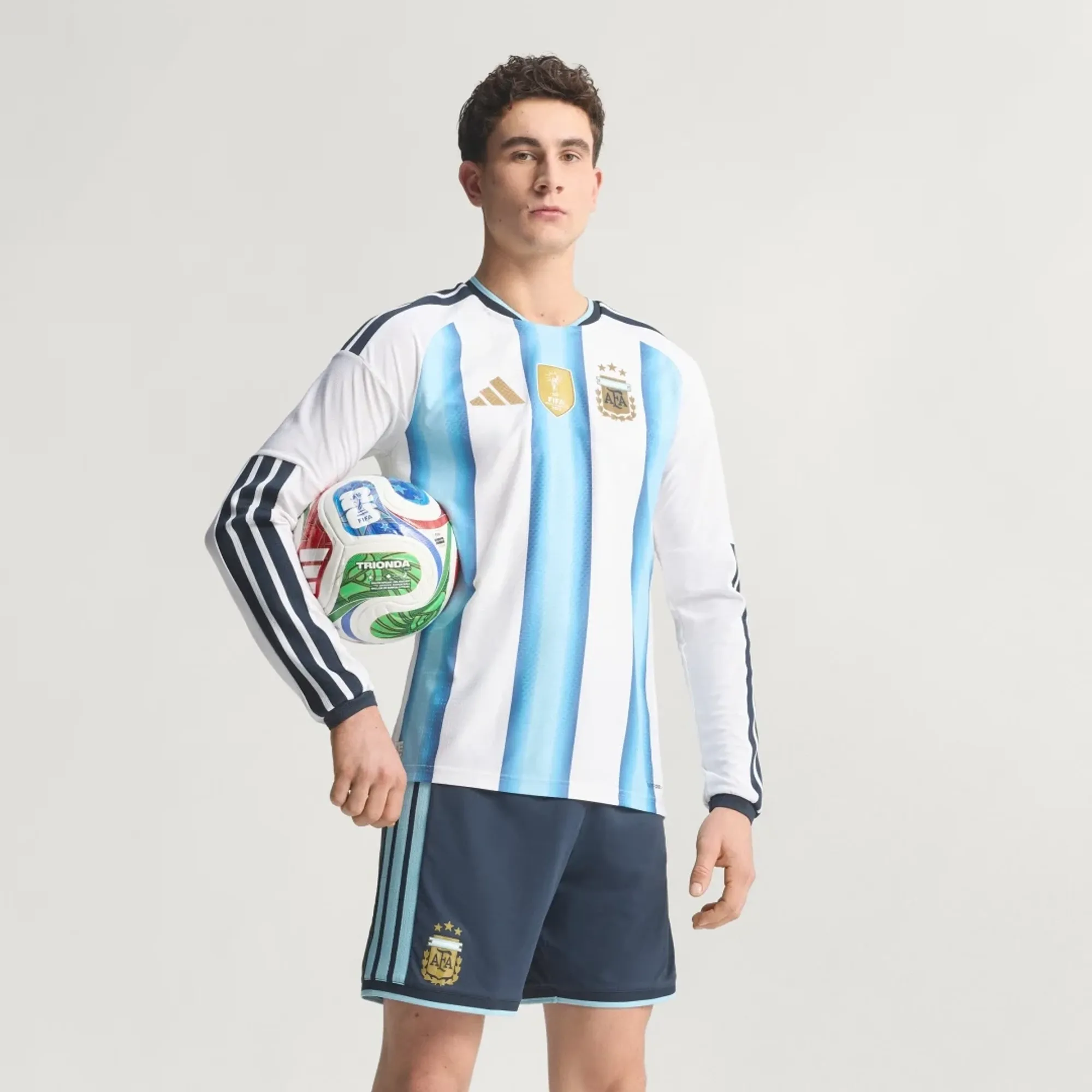 adidas Argentina 26 Home Authentic Long Sleeve Jersey