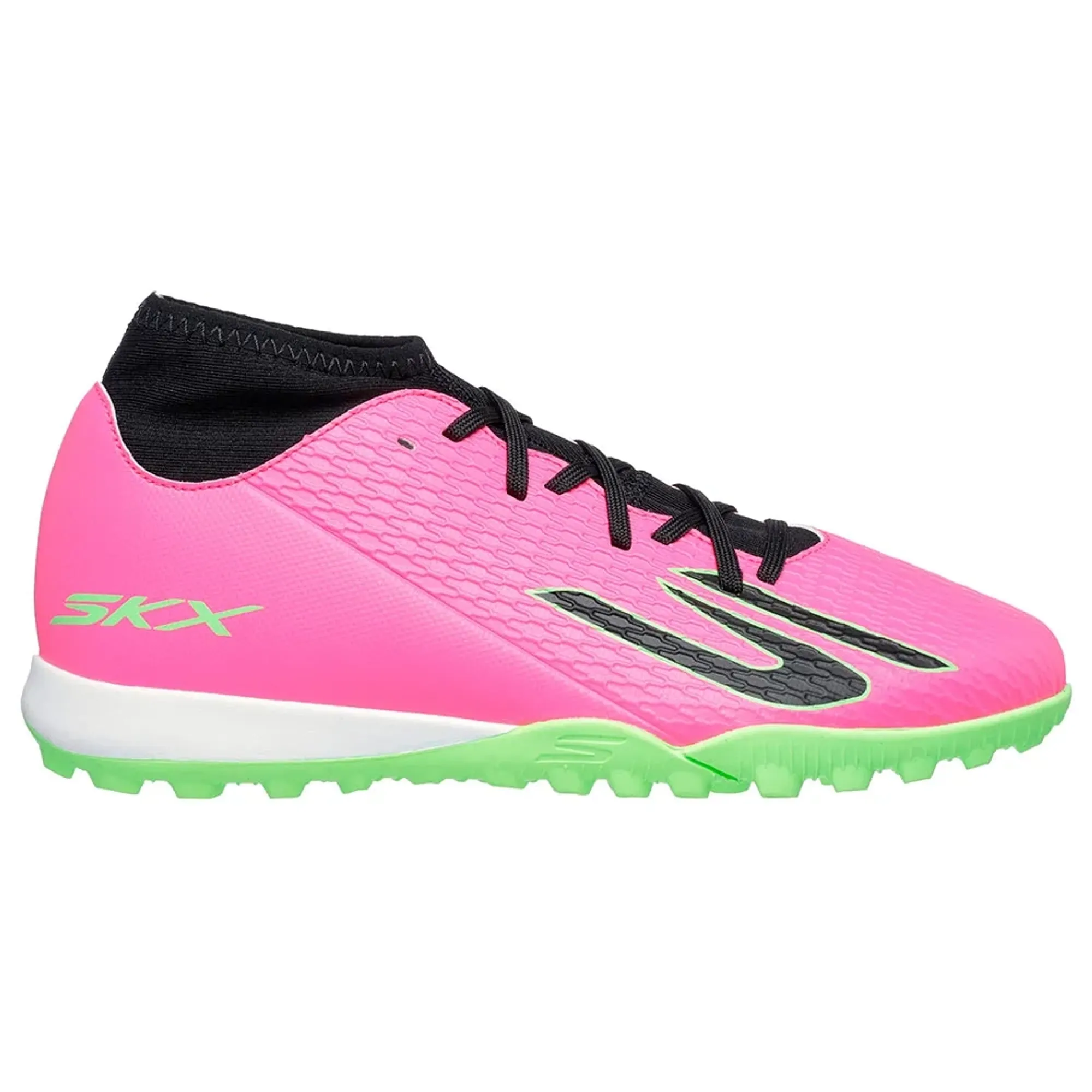 Skechers SKX_2 Jr High Youth TF Shoes in Pink/Black