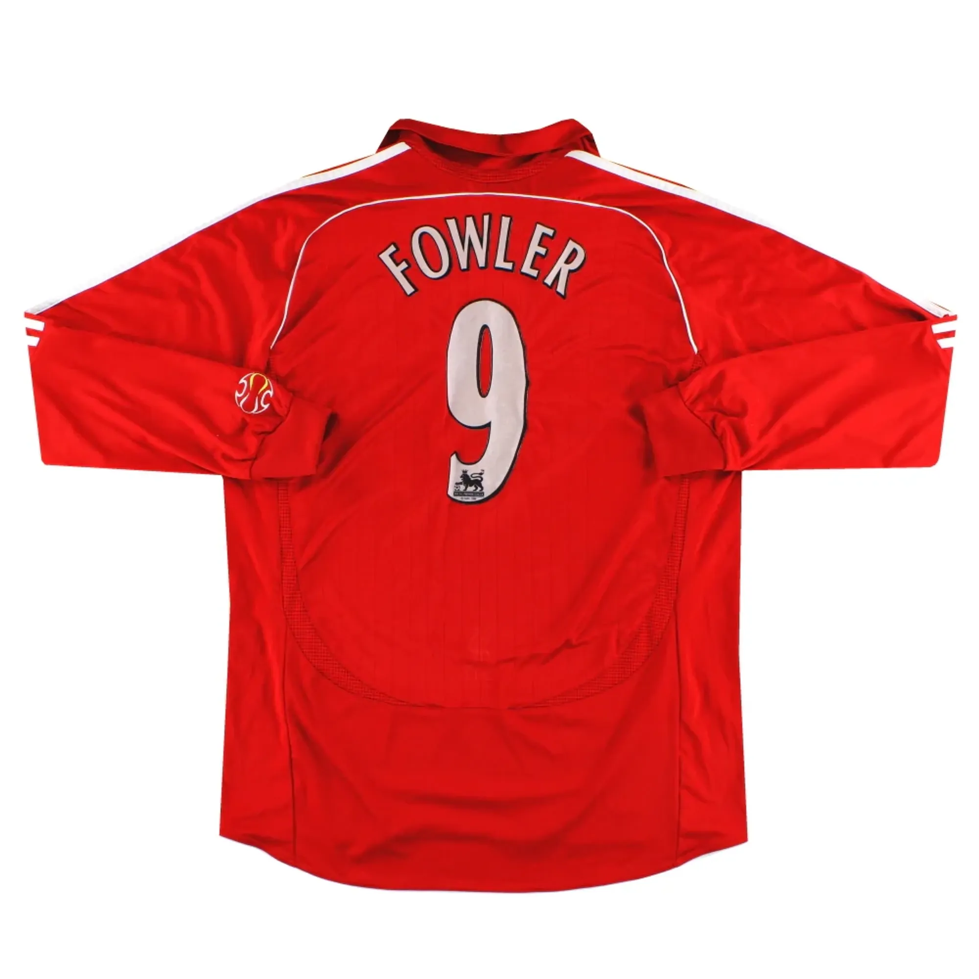 2006-07 Liverpool adidas Home Shirt Fowler #9 L/S XL - Liverpool / Exellent 