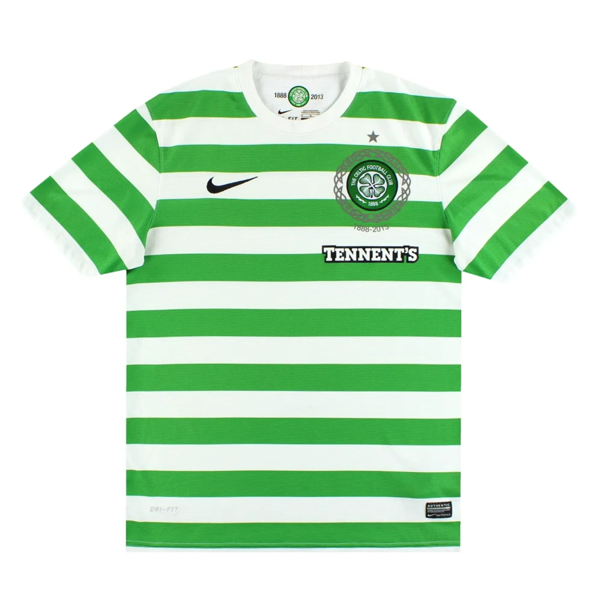 2012-13 Celtic Nike '125th Anniversary' Home Shirt O'Neill M - Celtic / Excellent 
