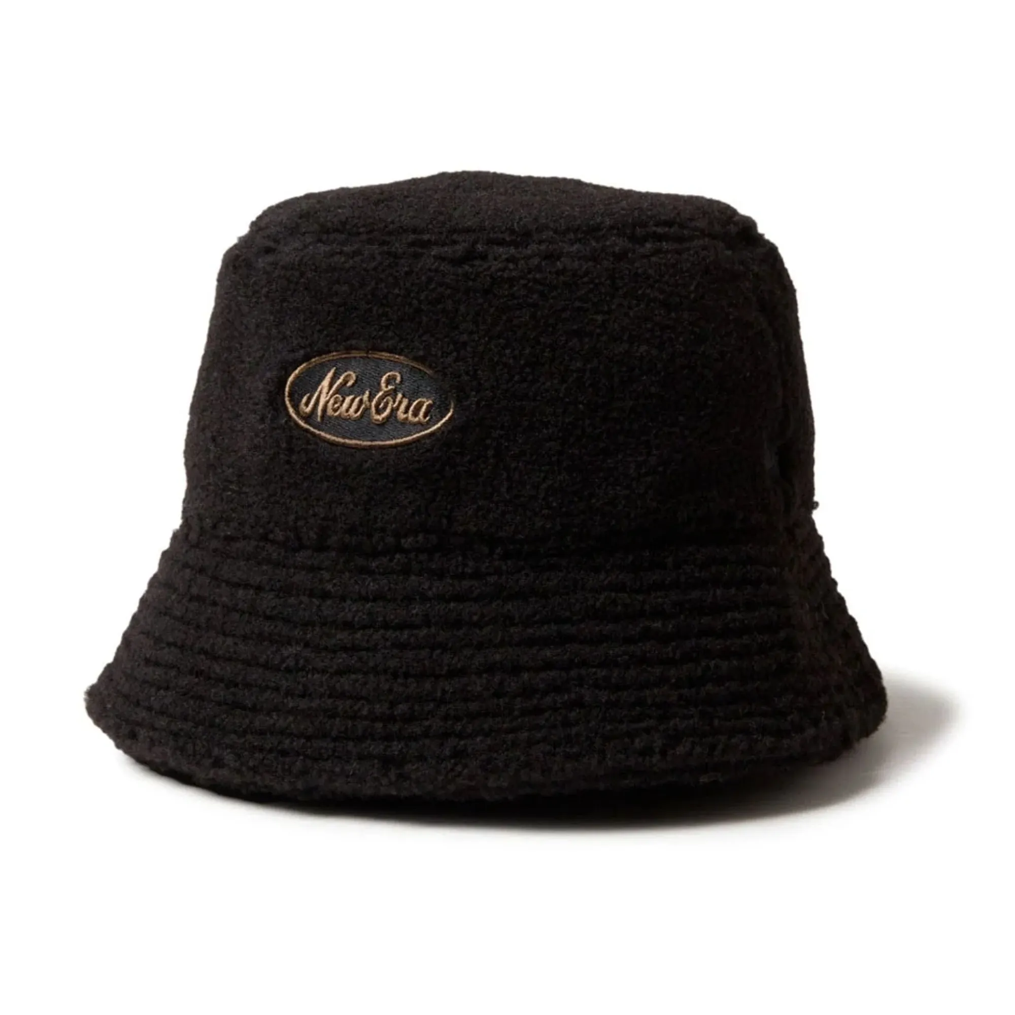 New Era Oval Logo Boa Black Bucket Hat adult unisex