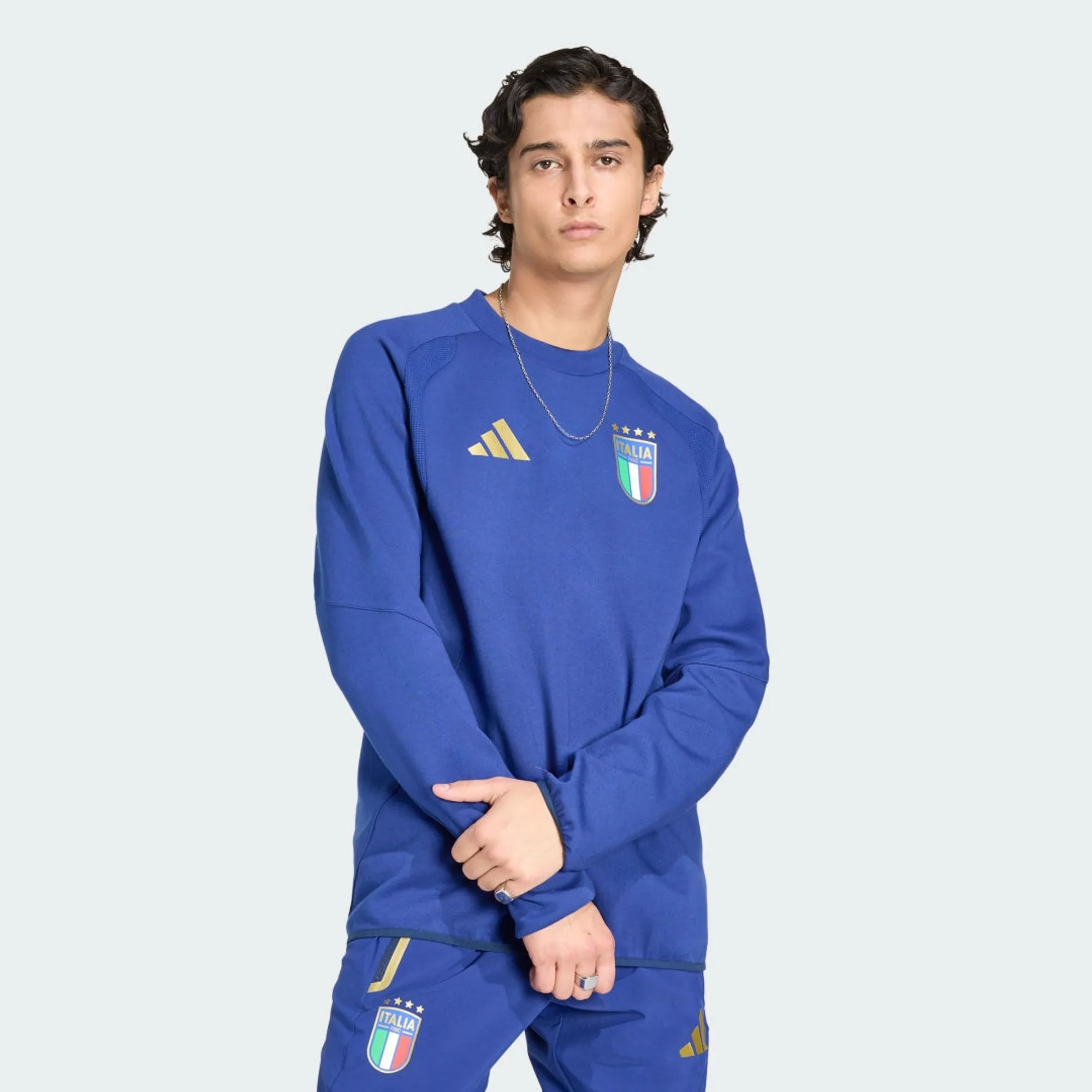 adidas Italy Tiro Travel Crew Sweatshirt