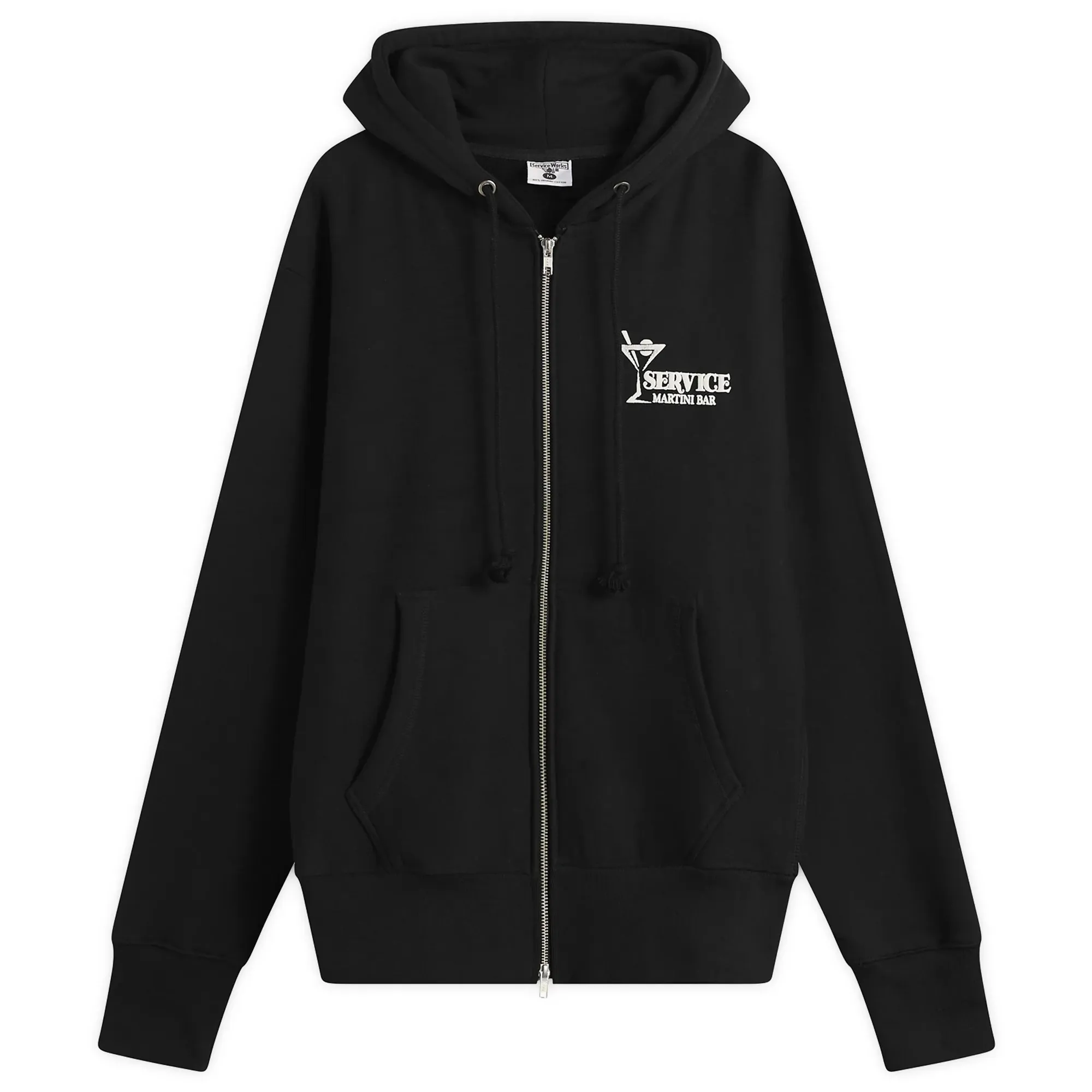 Service Works Men's Martini Zip Hoodie Black