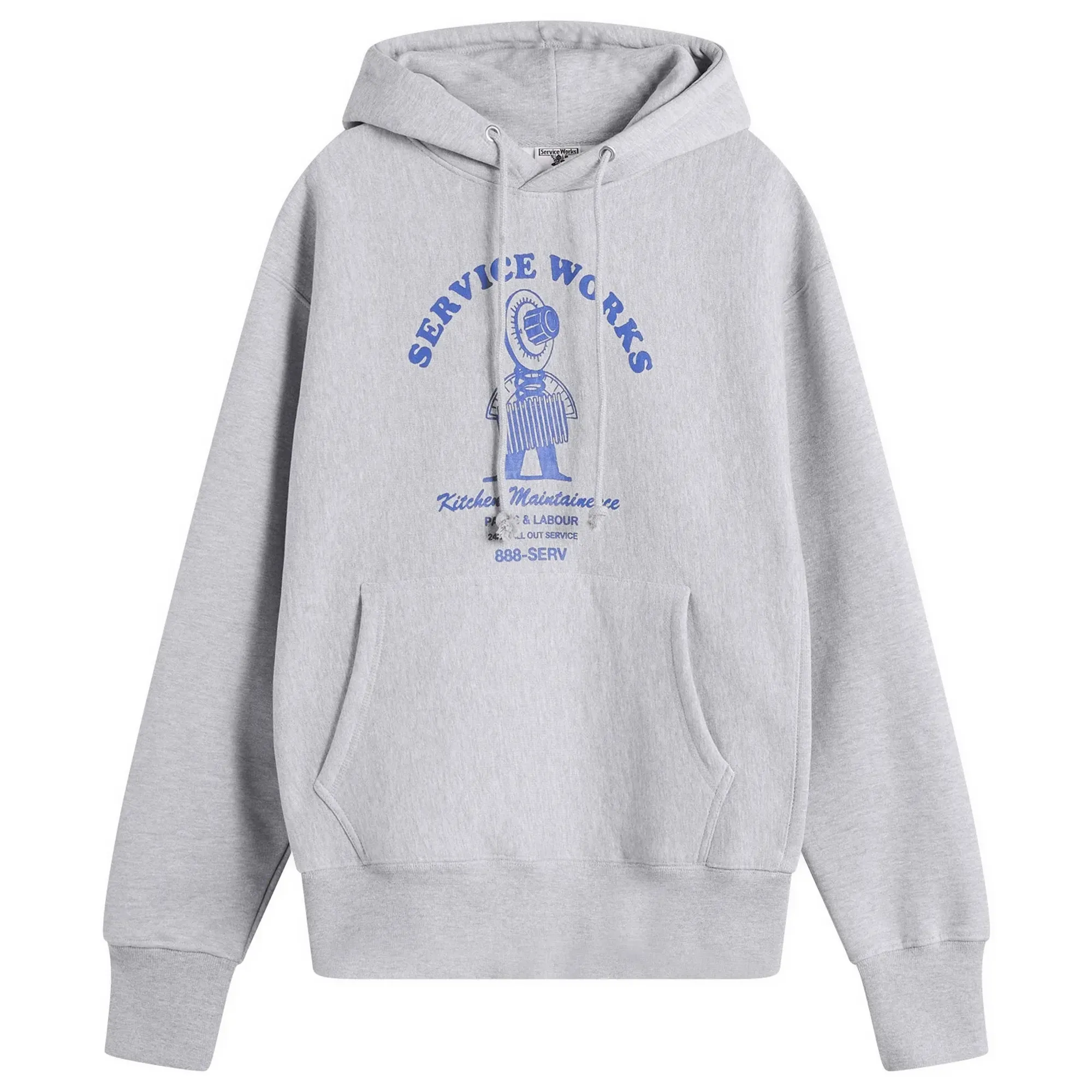 Service Works Men's Maintenance Hoodie Heather Grey