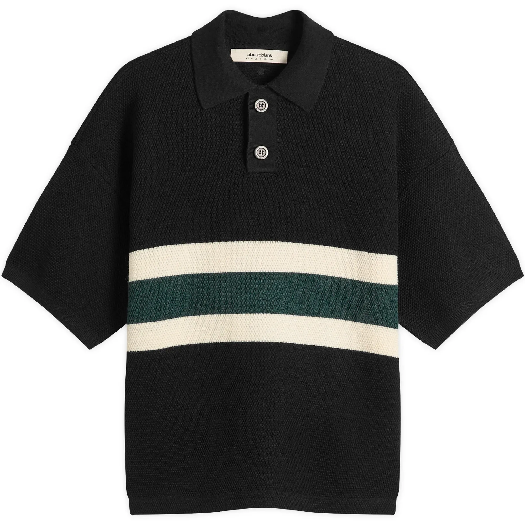 END. x about:blank Men's Polo Black