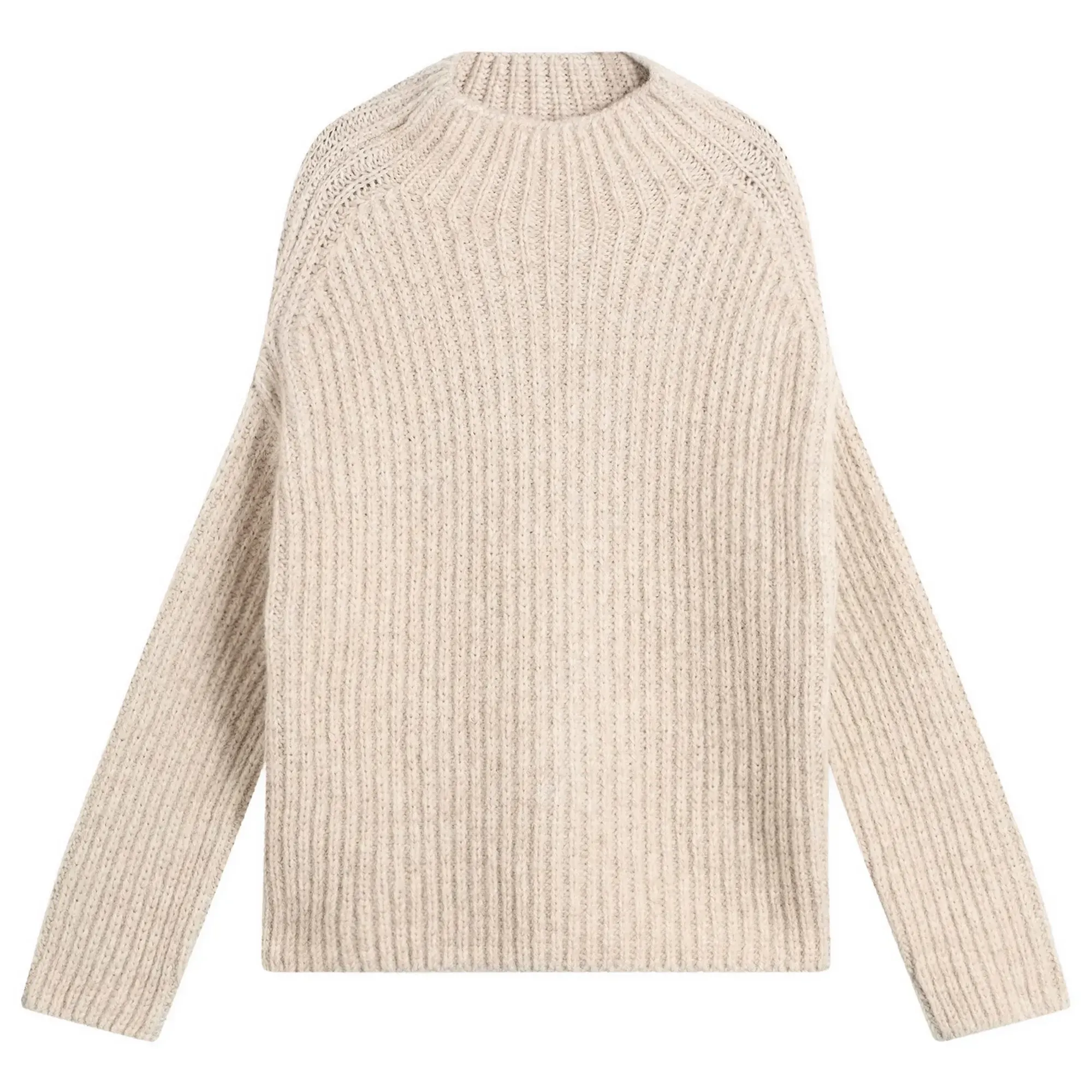 Closed Women's High Neck Sweatshirt Slit Grey