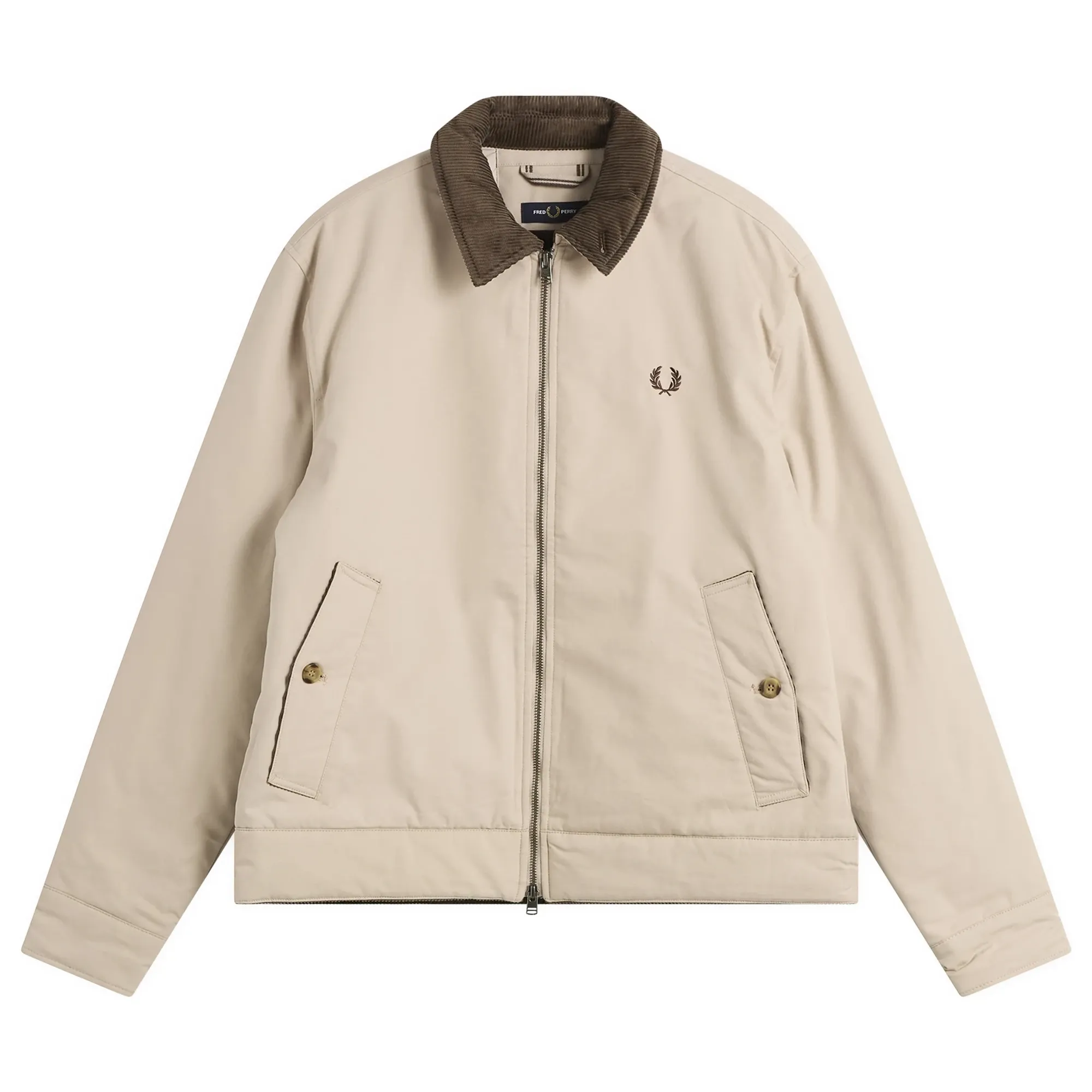 Fred Perry Men's Cotton Caban Jacket Warm Oat