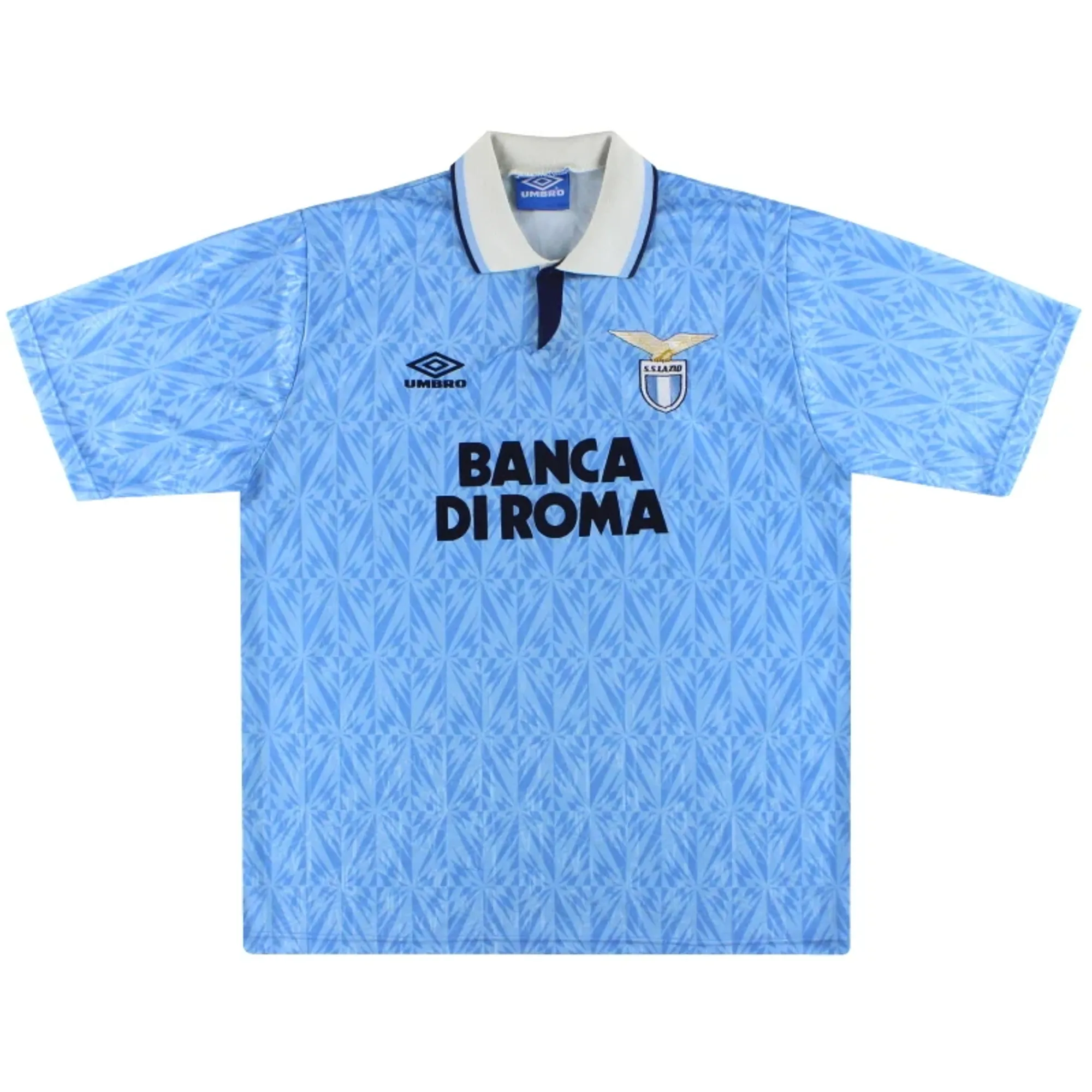 1992-93 Lazio Umbro Home Shirt XL - Lazio / Excellent 
