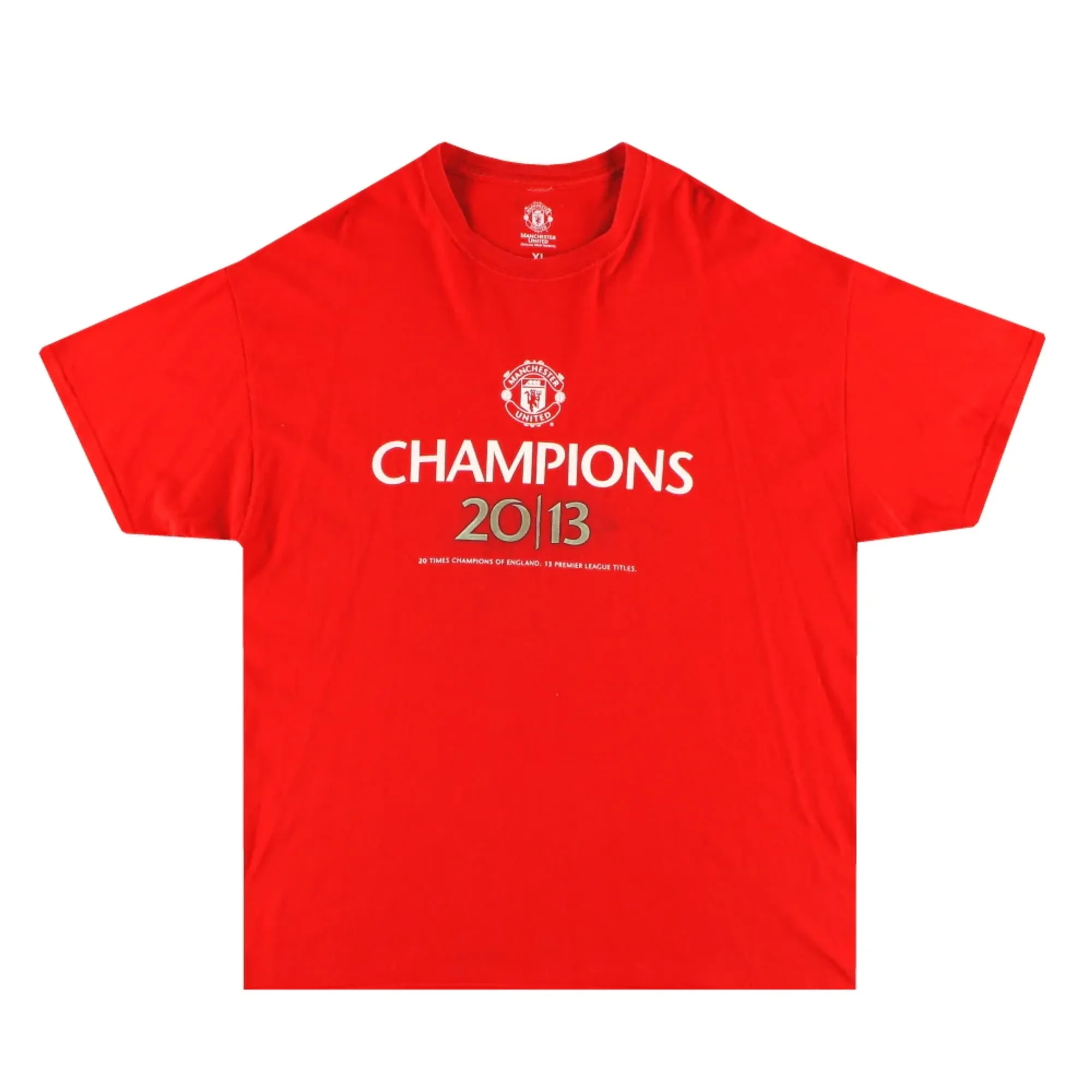 2013 Manchester United Champions Graphic Tee XL - Manchester United / Very Good 