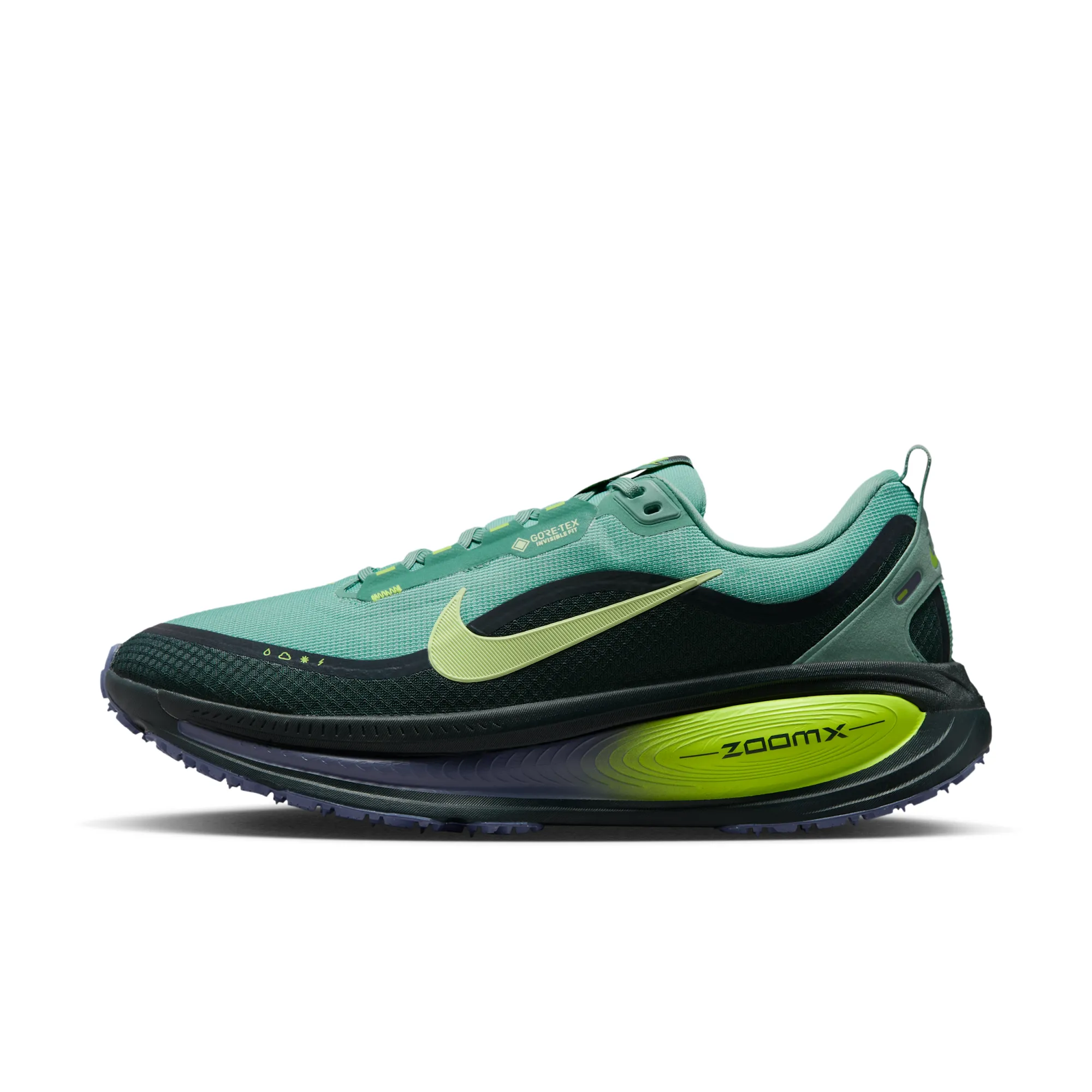 Nike Vomero 18 GORE-TEX Men's Waterproof Road Running Shoes with Reflective Design Accents - Green