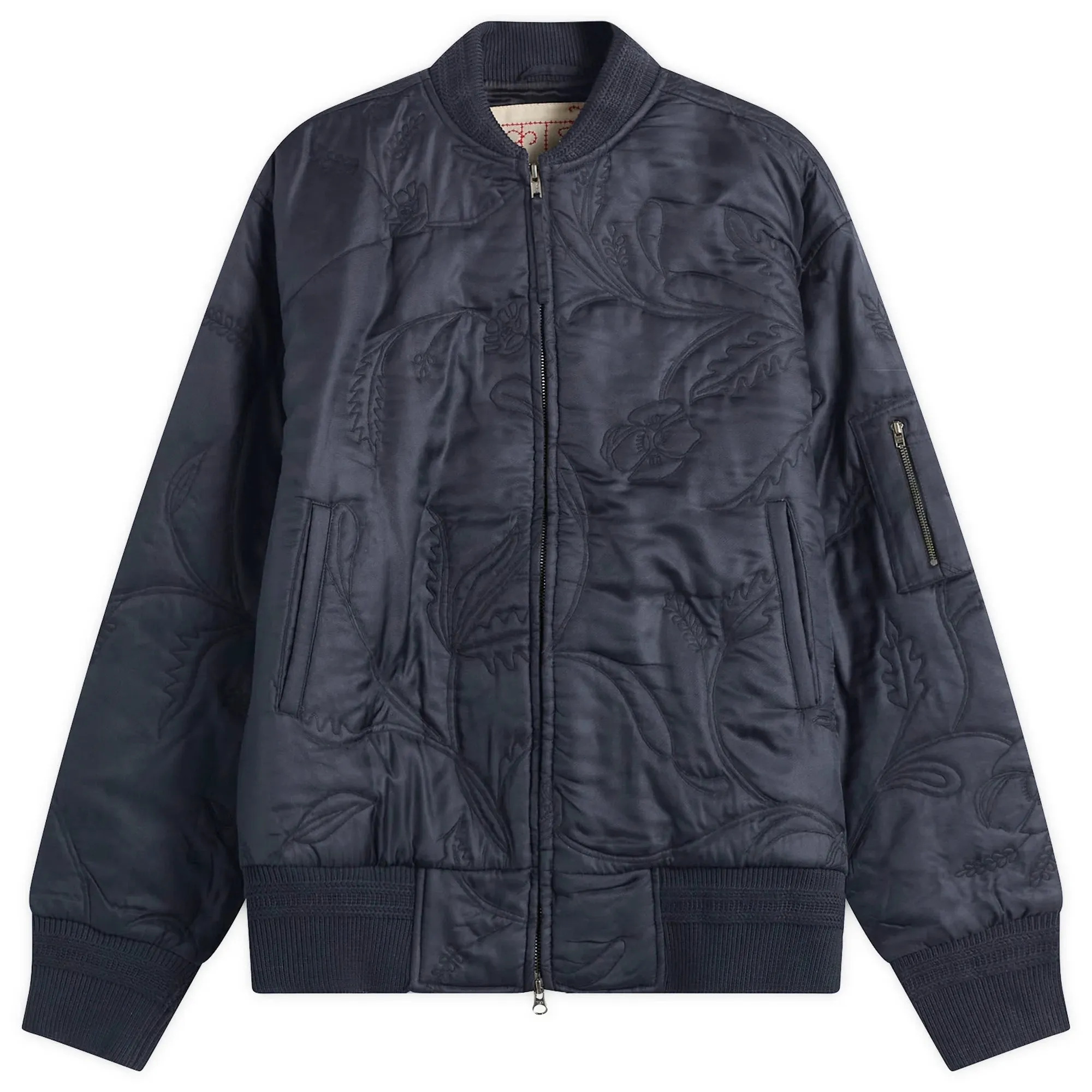 Kardo Men's Max Embroidered Bomber Jacket Navy