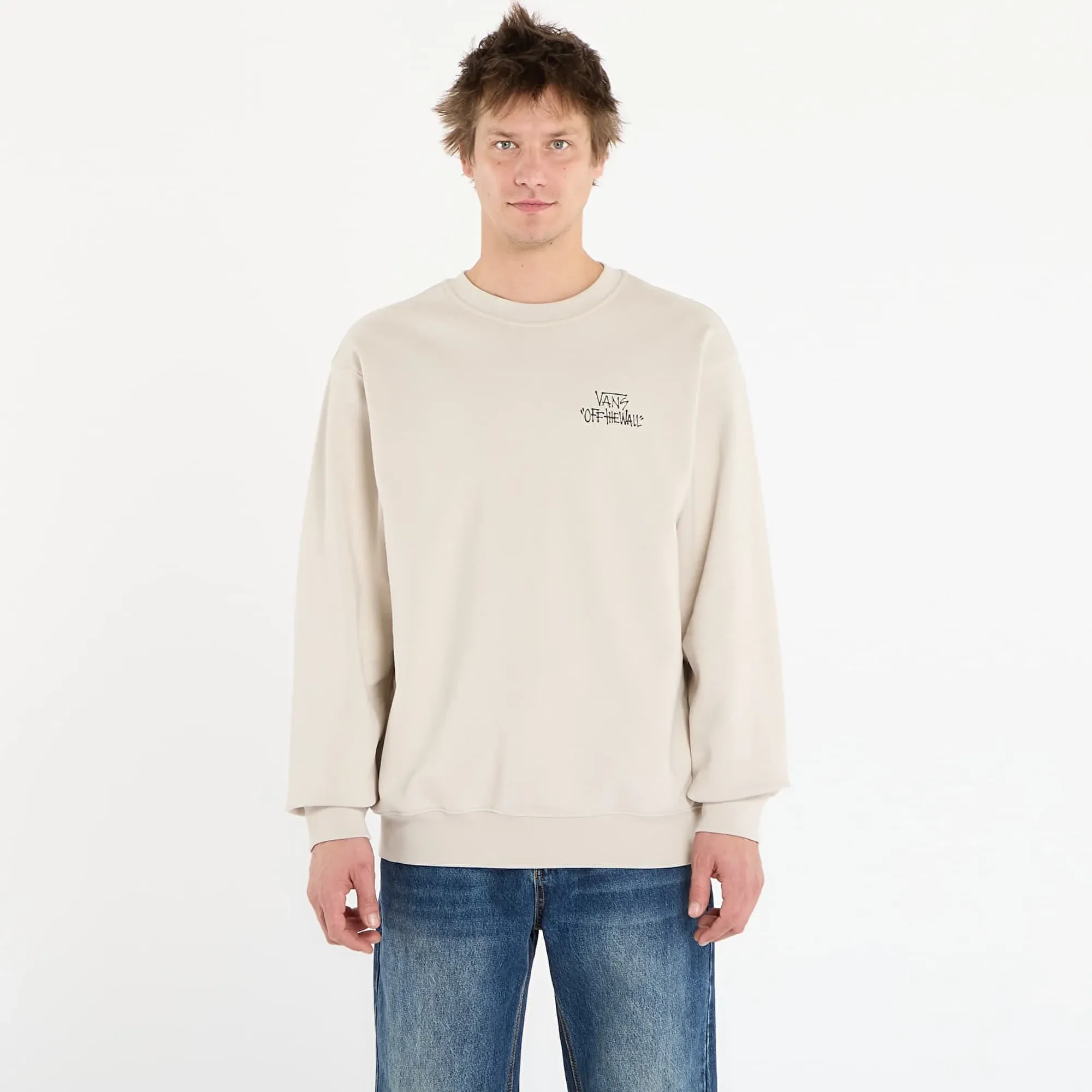 Sweatshirt Vans Stomper Loose Fit Crew Taupe Mist Xl
