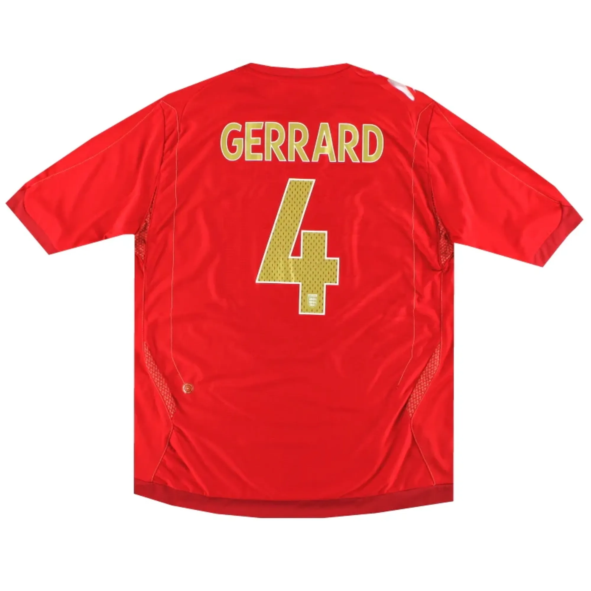 2006-08 England Umbro Away Shirt Gerrard #4 M - England / Excellent